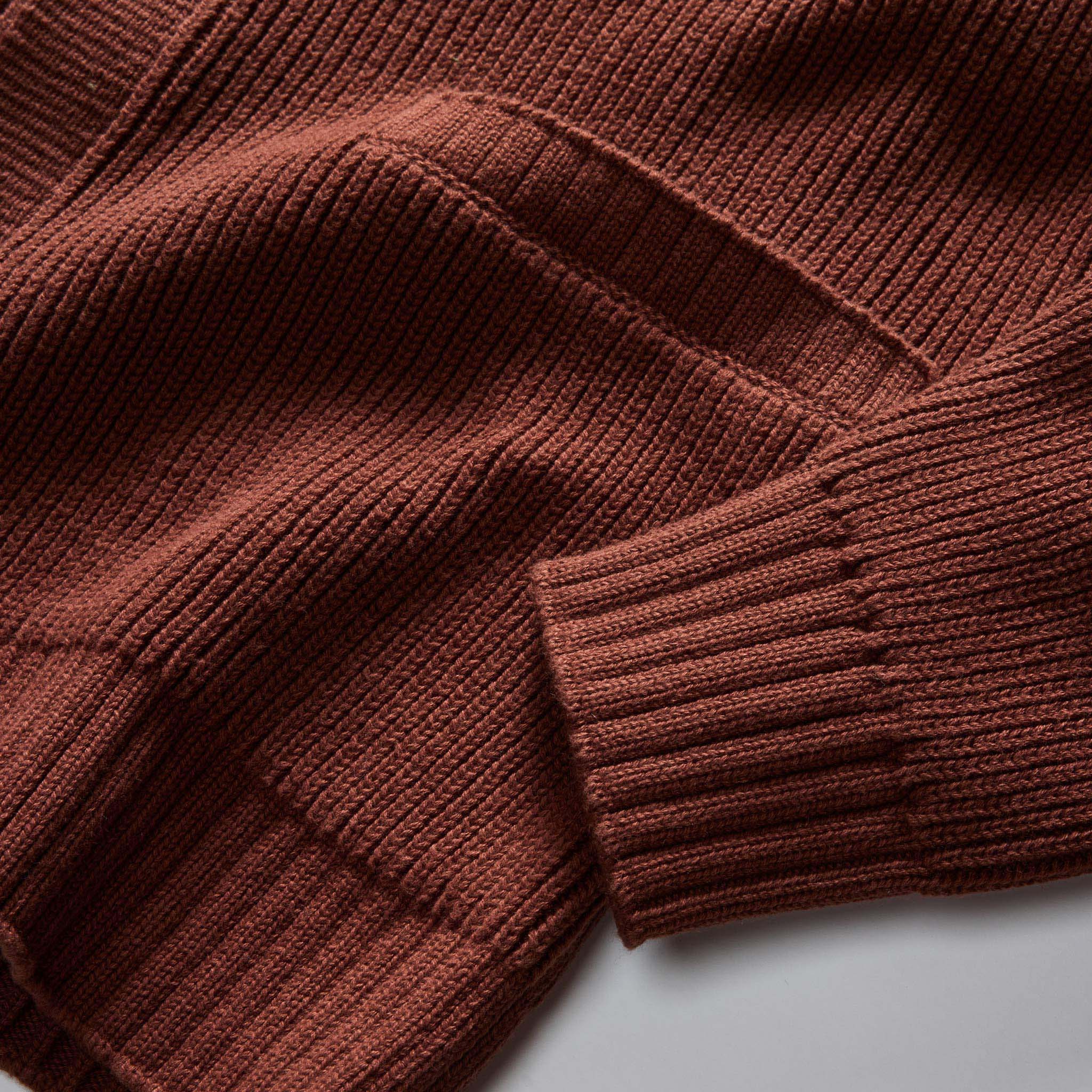 The Harbor Sweater Jacket in Mahogany - Image 6