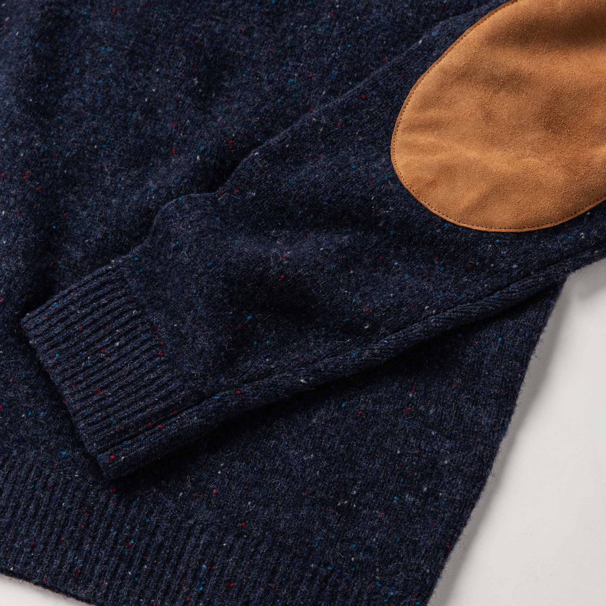 The Hardtack Sweater in Navy Donegal - Image 6