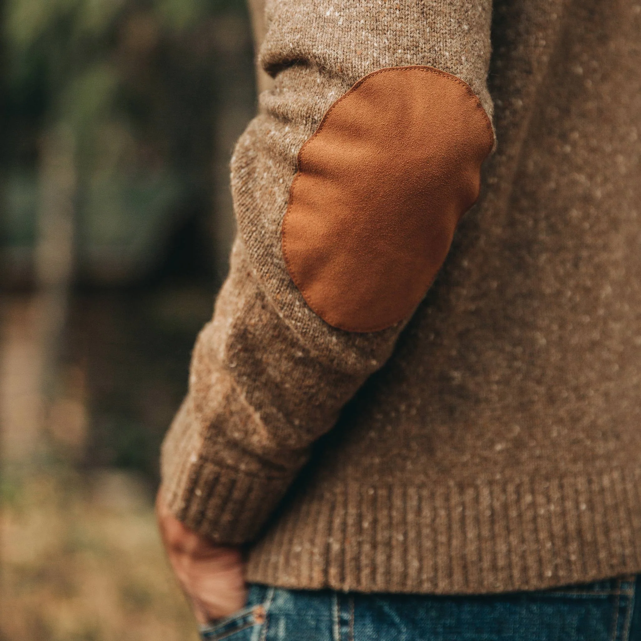 The Hardtack Sweater in Oak Donegal - Image 4