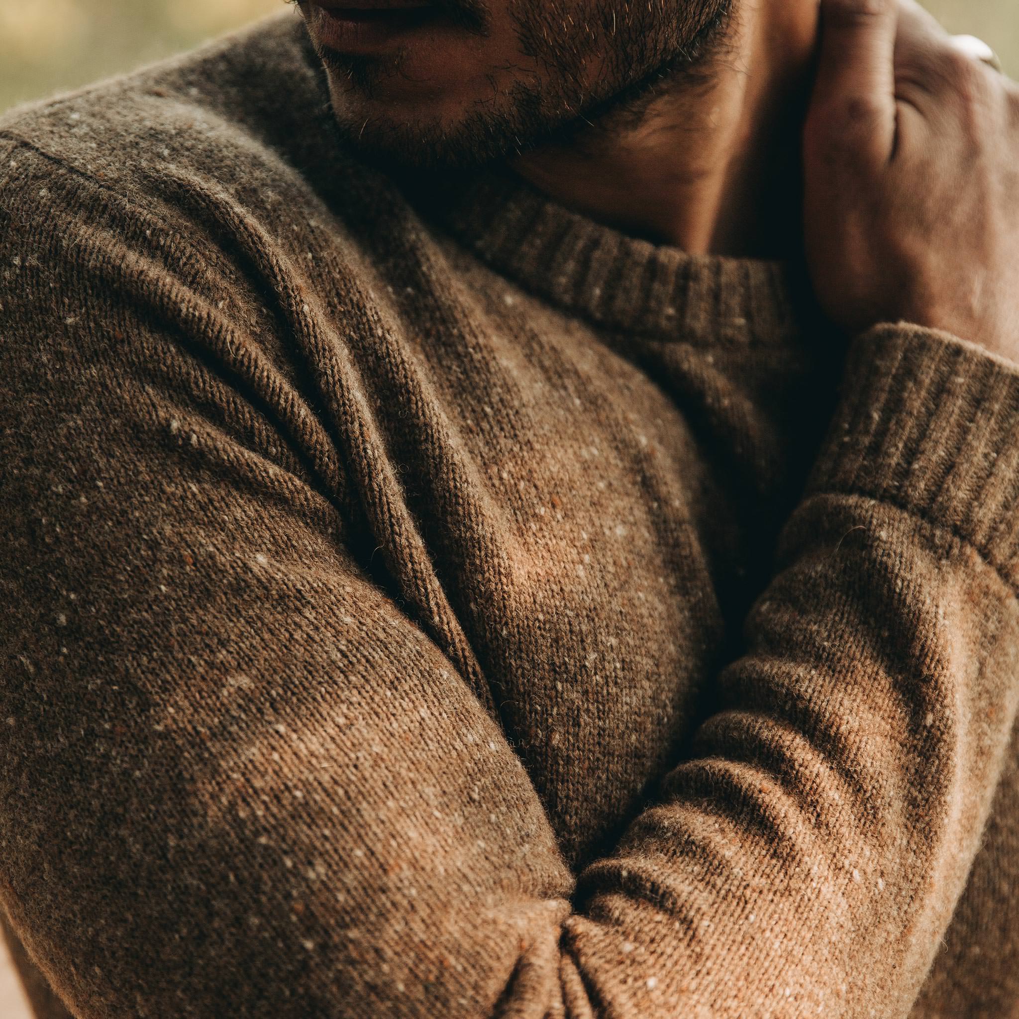 The Hardtack Sweater in Oak Donegal - Image 5