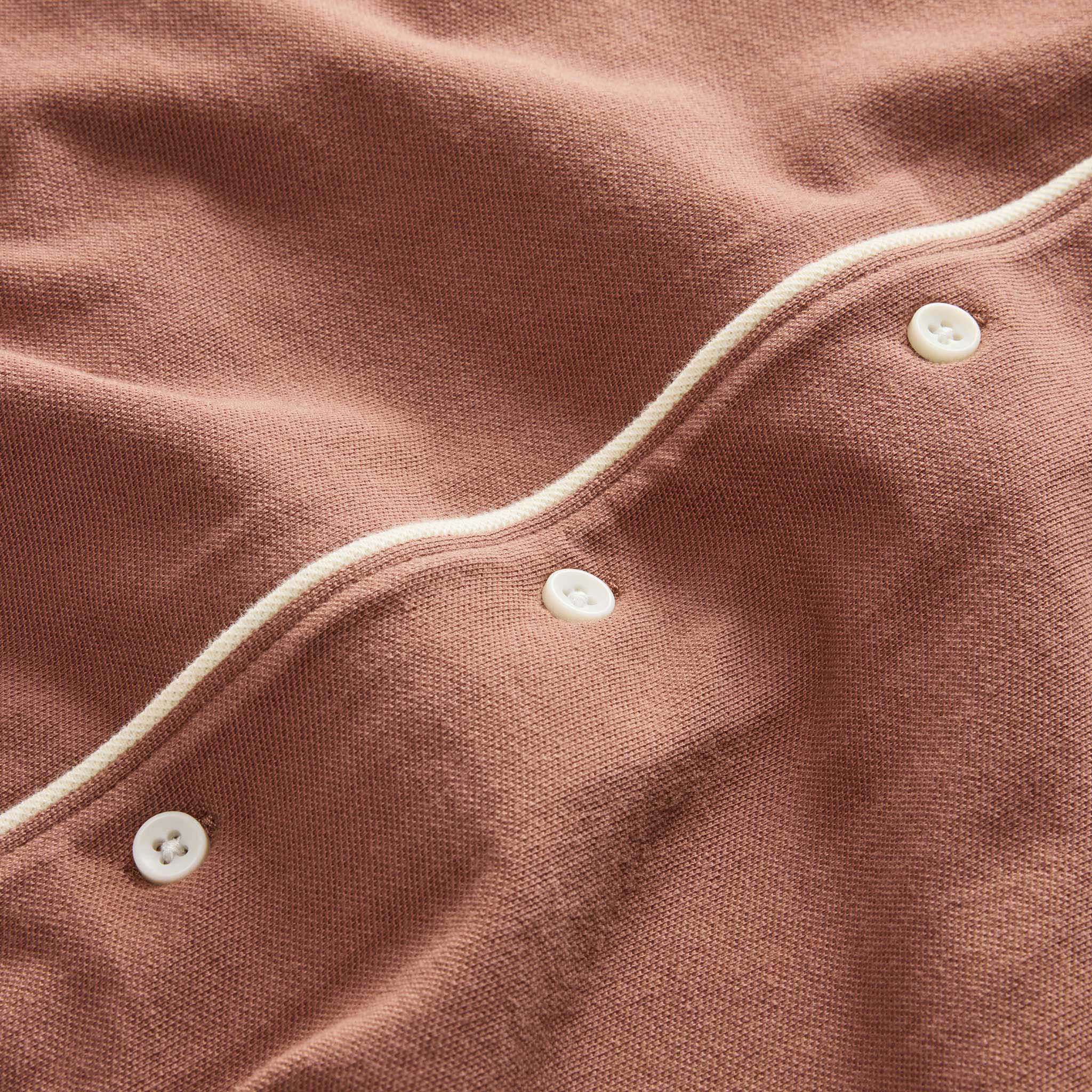 The Harwich Shirt in Faded Brick Tipped Pique - Image 6