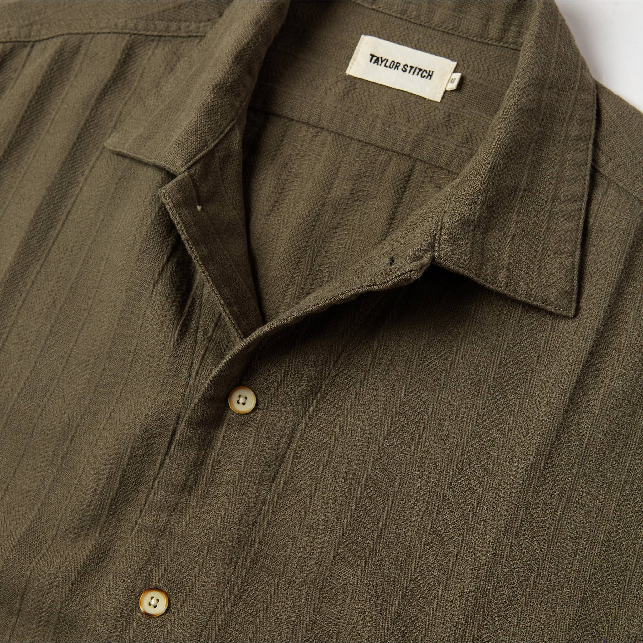 The Havana in Olive Jacquard Stripe - Image 6