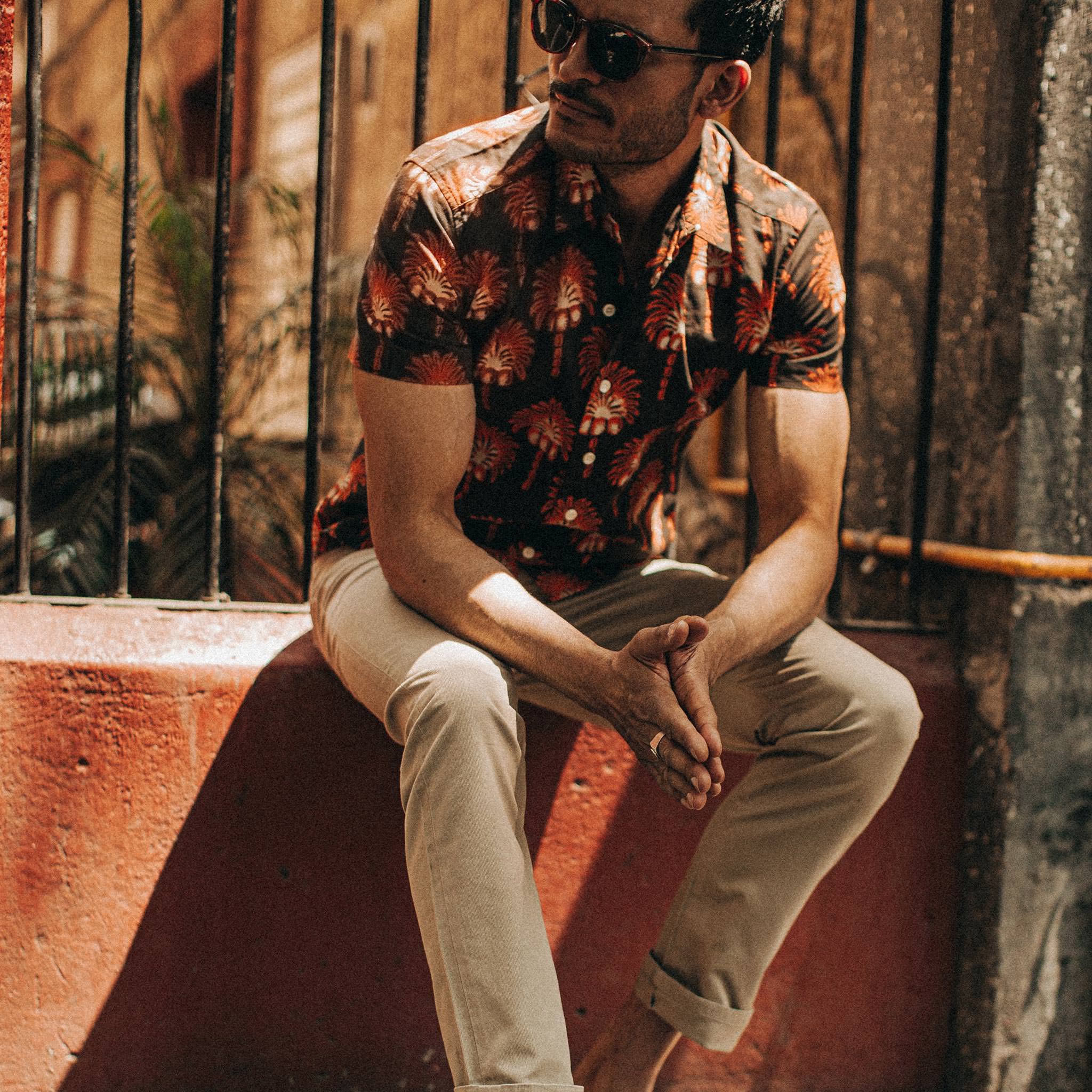 The Short Sleeve Hawthorne in Mirage Palm - Image 5