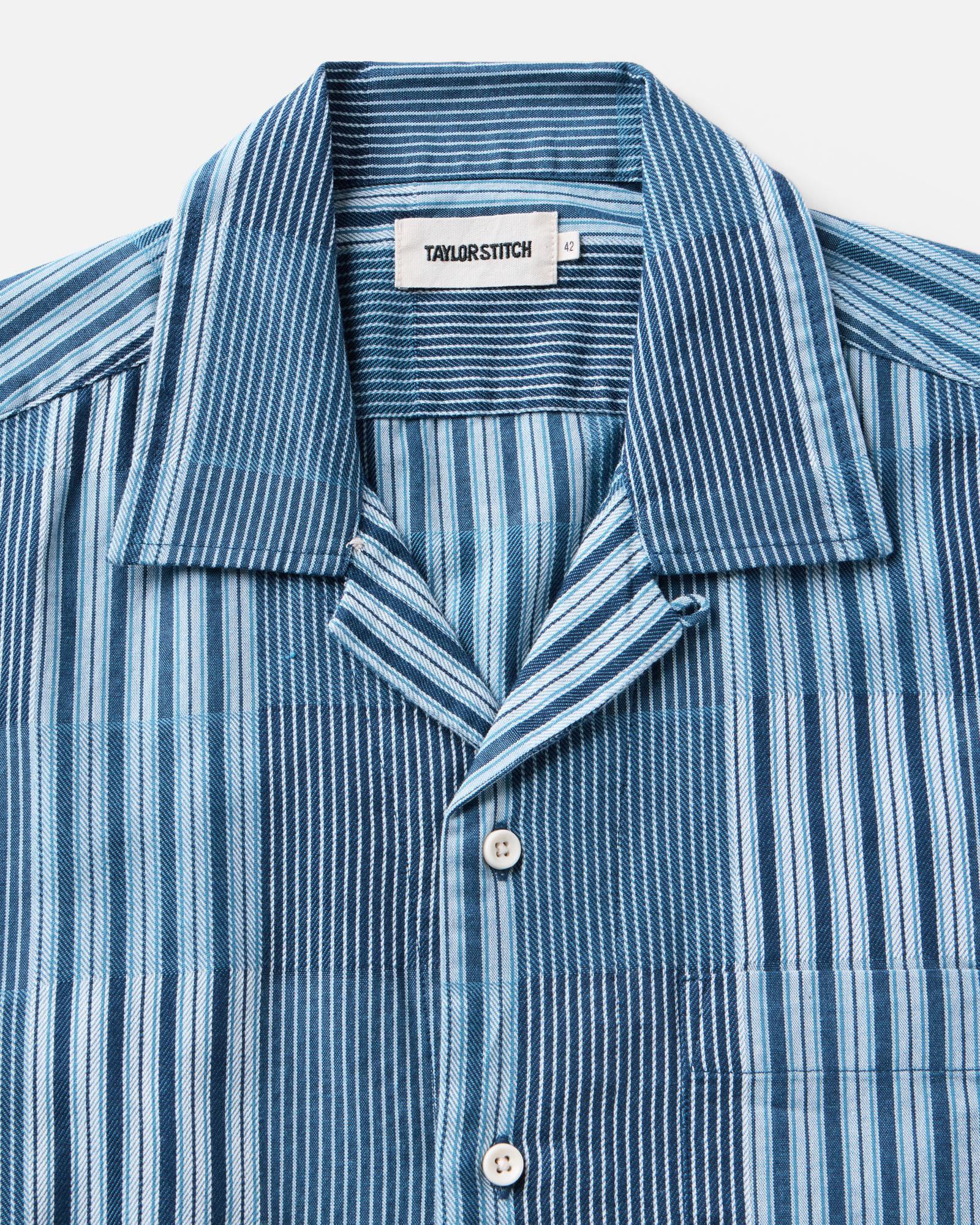 The Hawthorne Shirt in Indigo Patchwork - Image 5