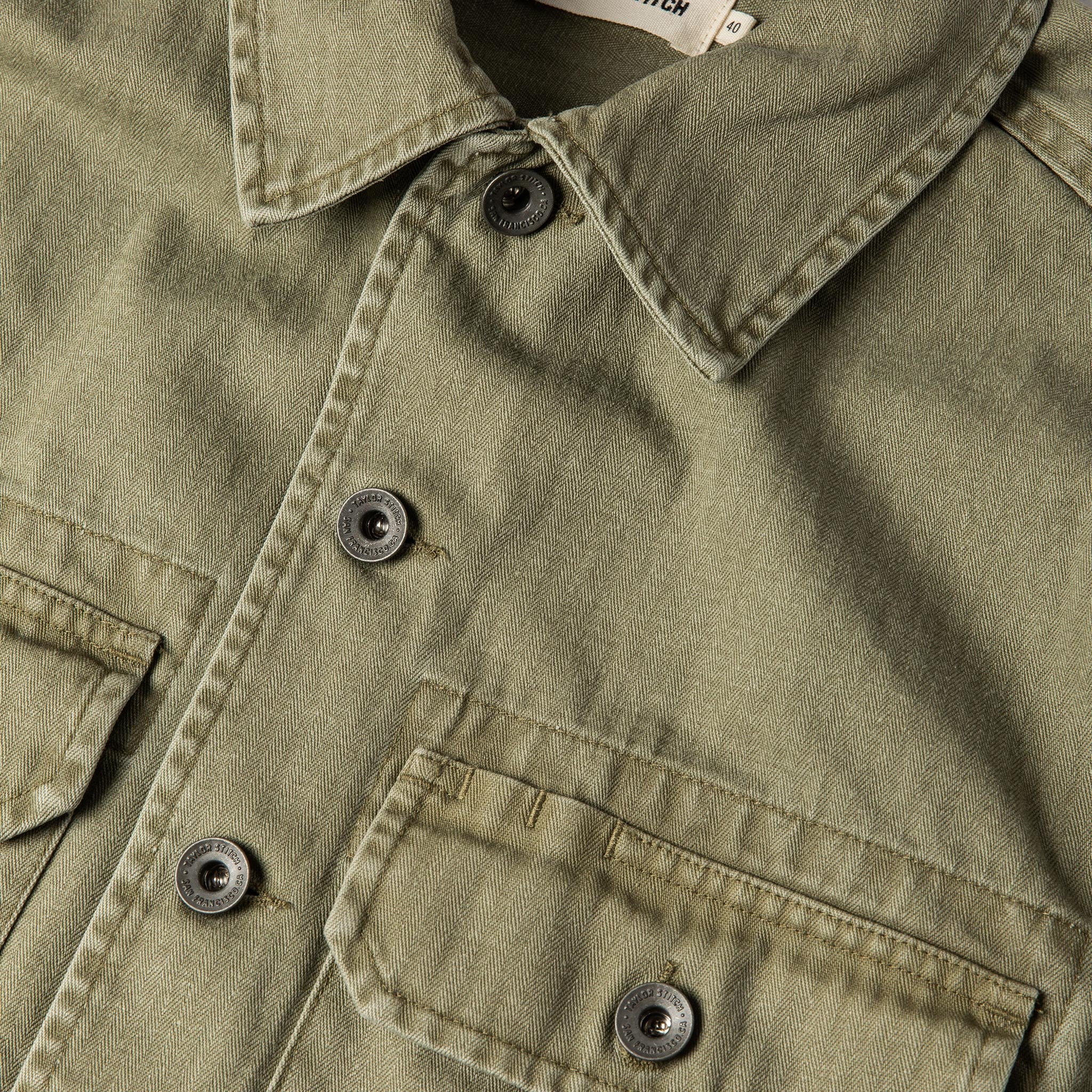 The HBT Jacket in Washed Olive - Image 7