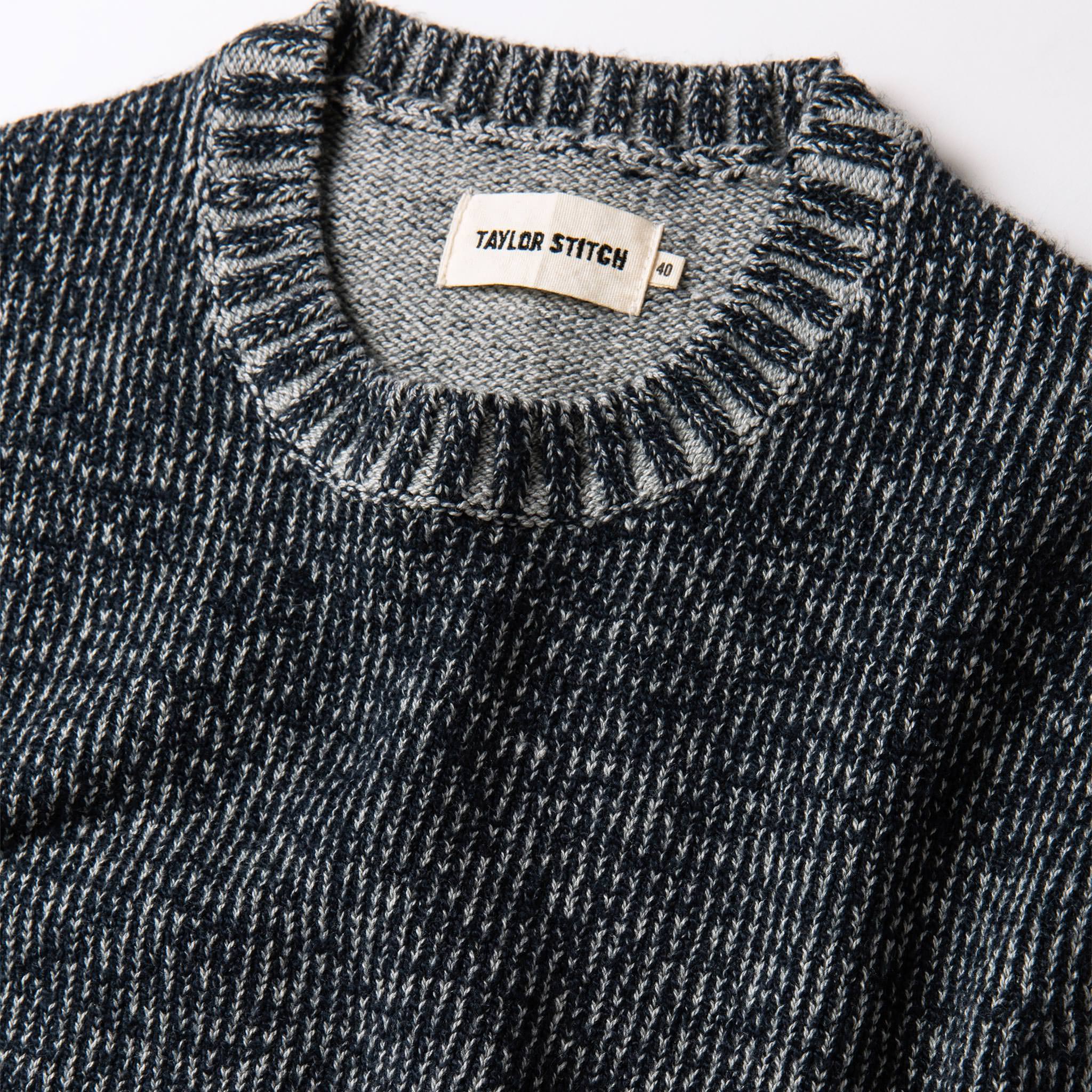 The Headland Sweater in Marled Navy - Image 6