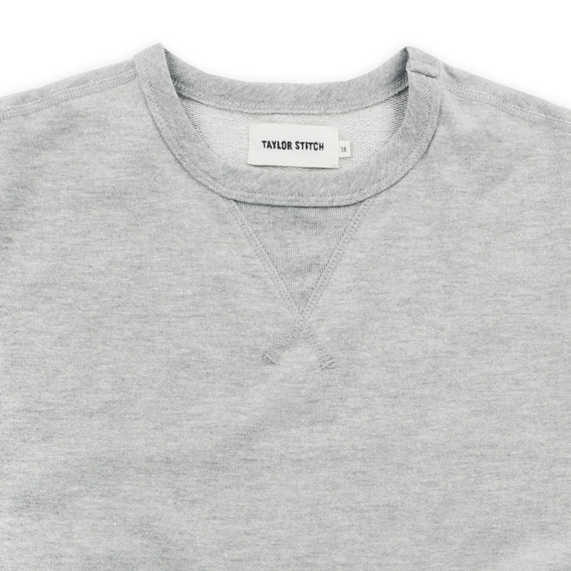 The Crewneck Sweatshirt in Heather Grey French Terry - Image 2