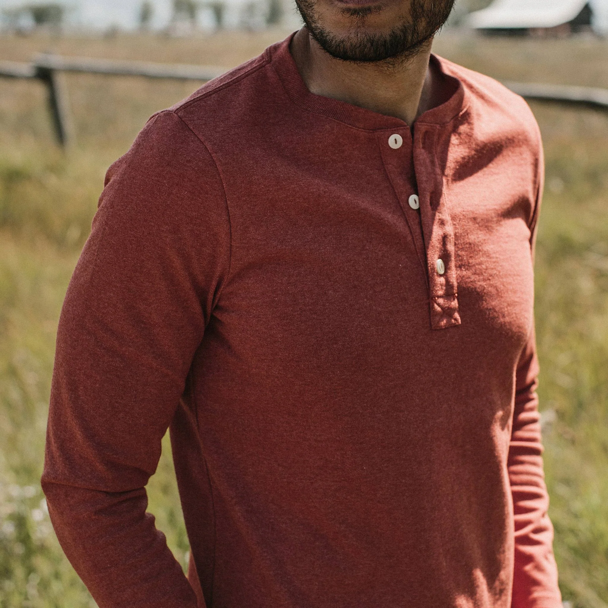 The Heavy Bag Henley in Engine - Image 3