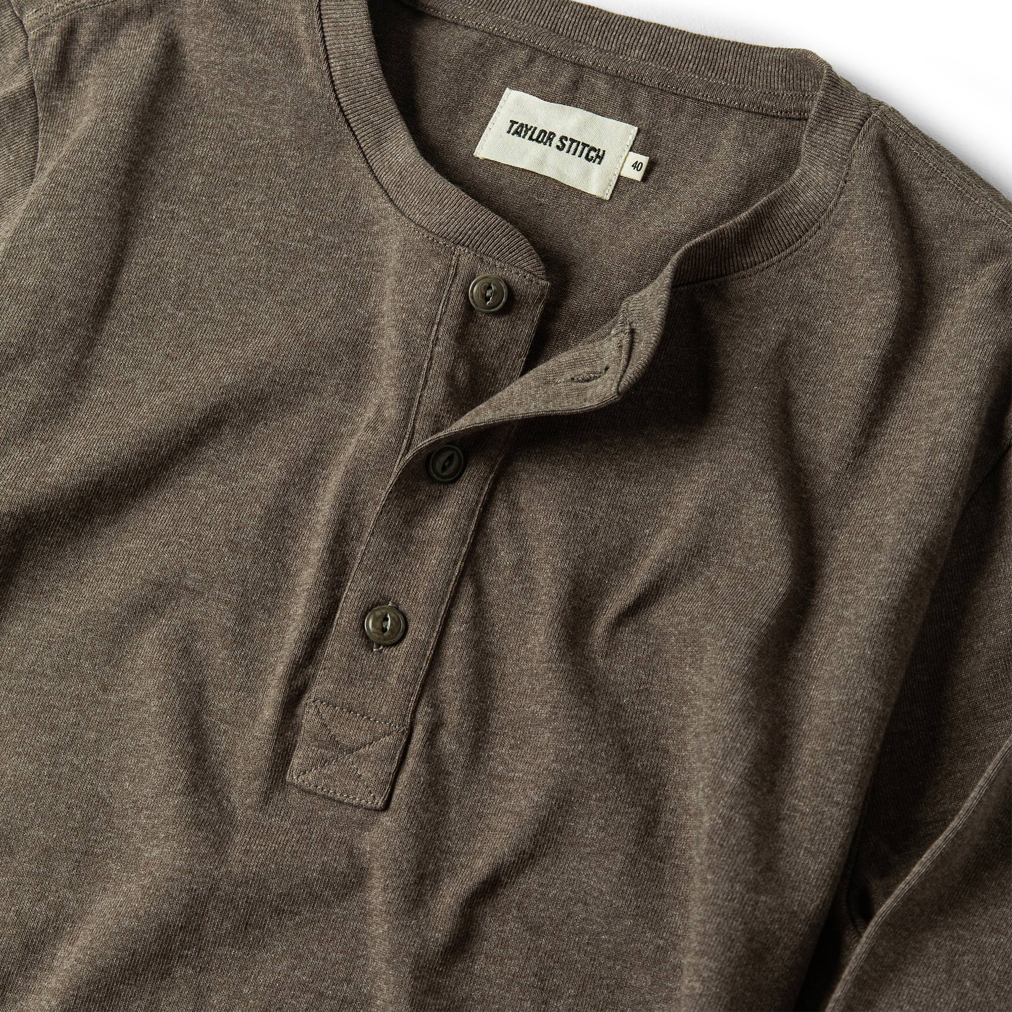 The Heavy Bag Henley in Espresso - Image 6