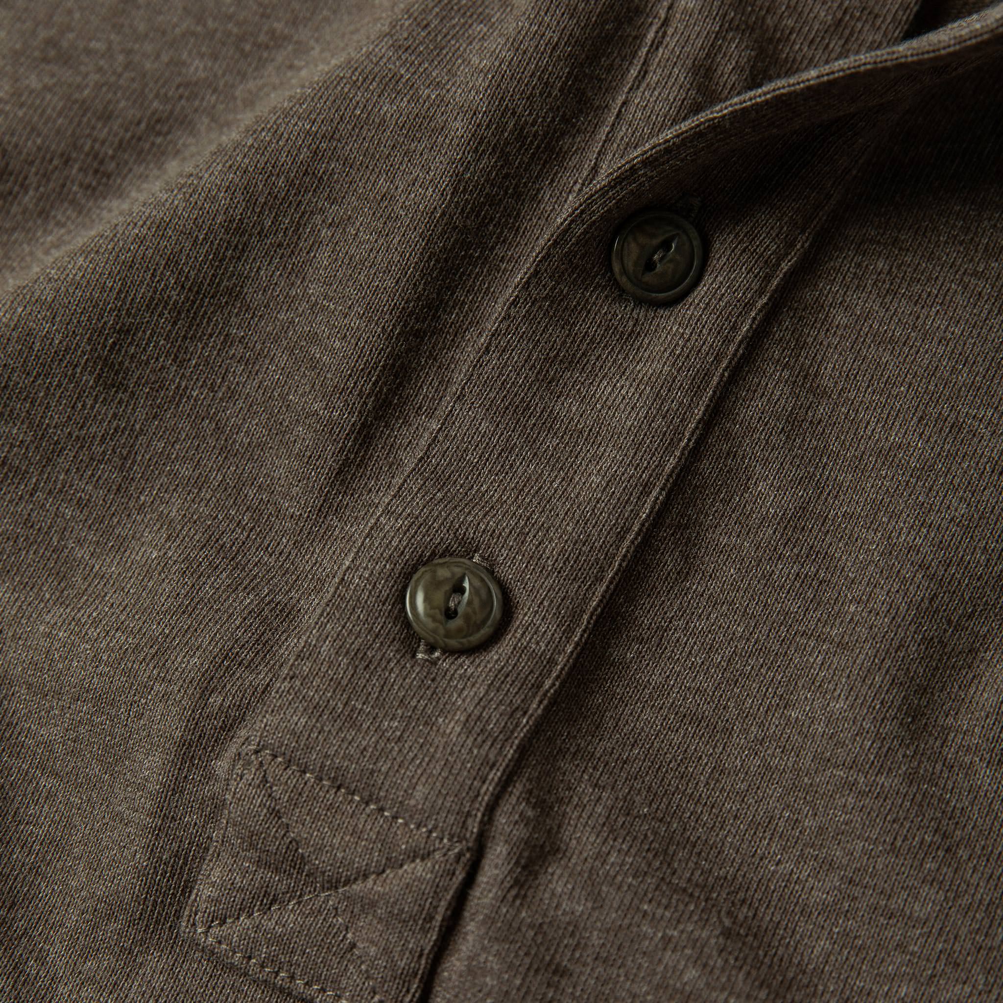 The Heavy Bag Henley in Espresso - Image 7