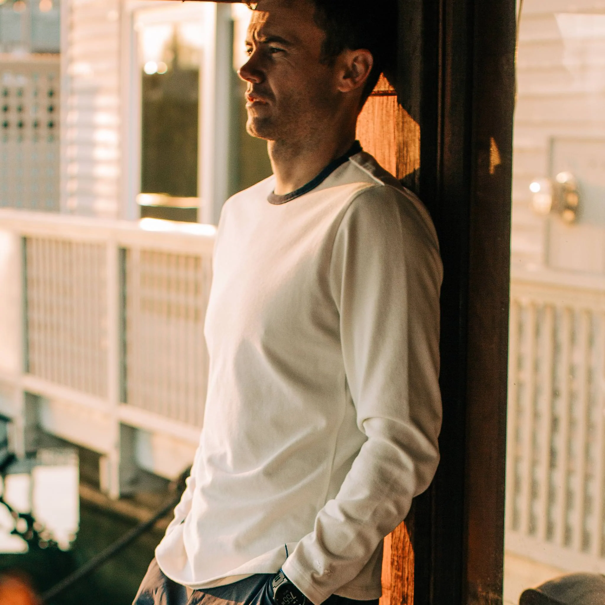 The Heavy Bag Long Sleeve in Natural - Image 3