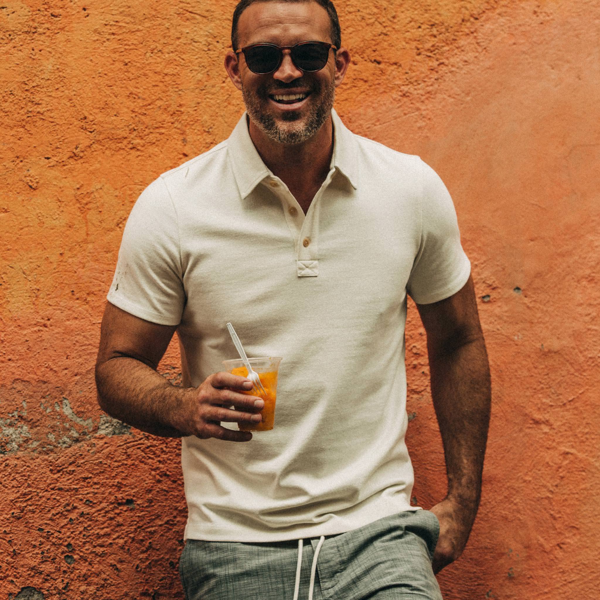 The Heavy Bag Polo in Natural - Image 3