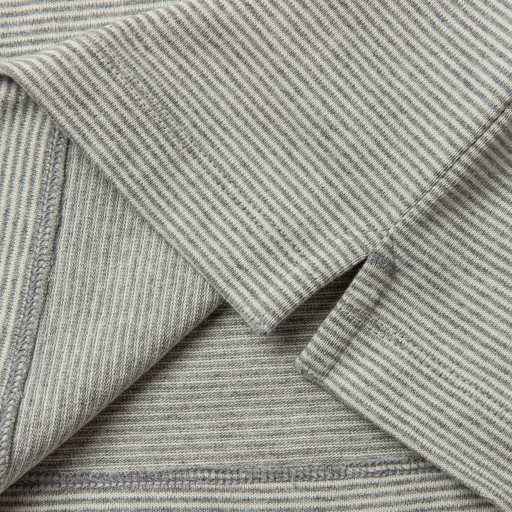 The Heavy Bag Polo in Natural and Ash Stripe - Image 7