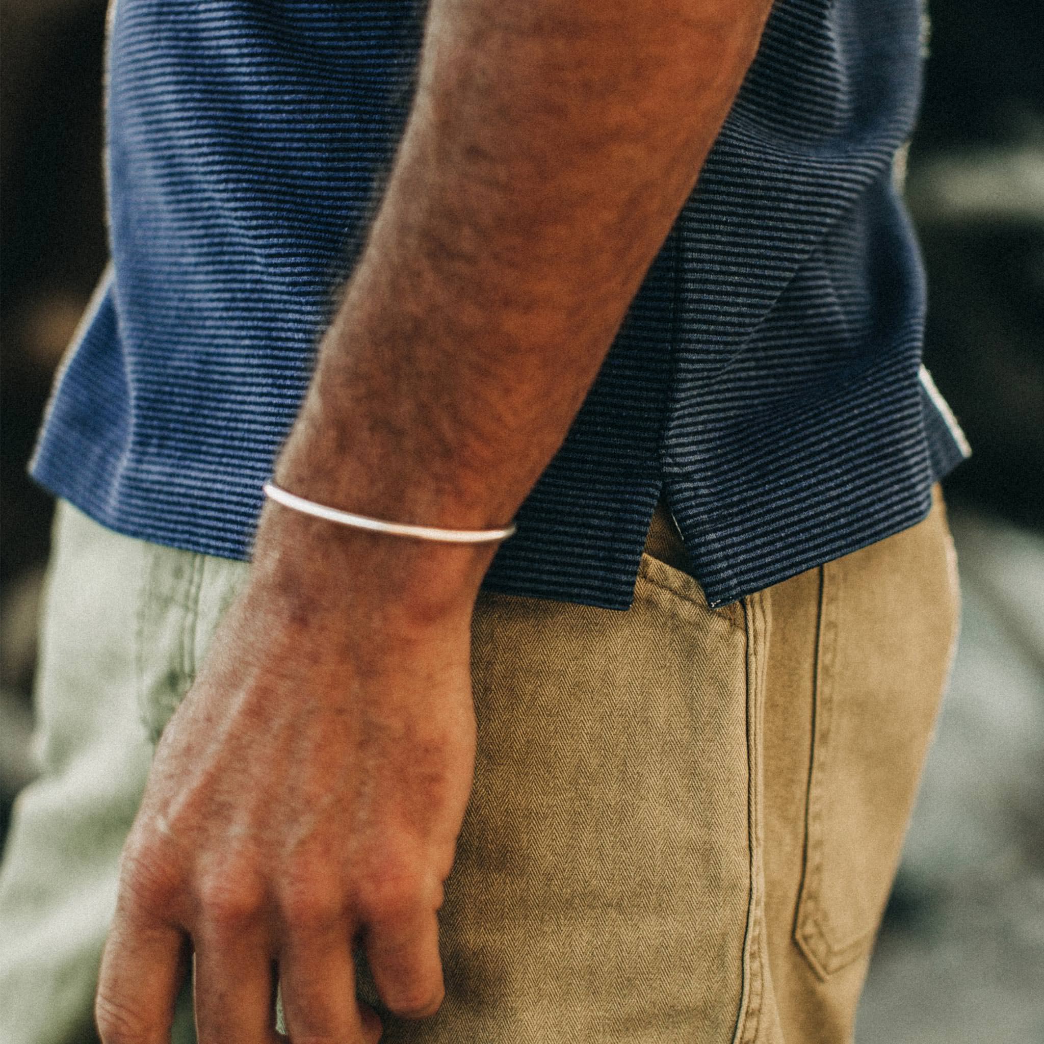 The Heavy Bag Polo in Navy Stripe - Image 4