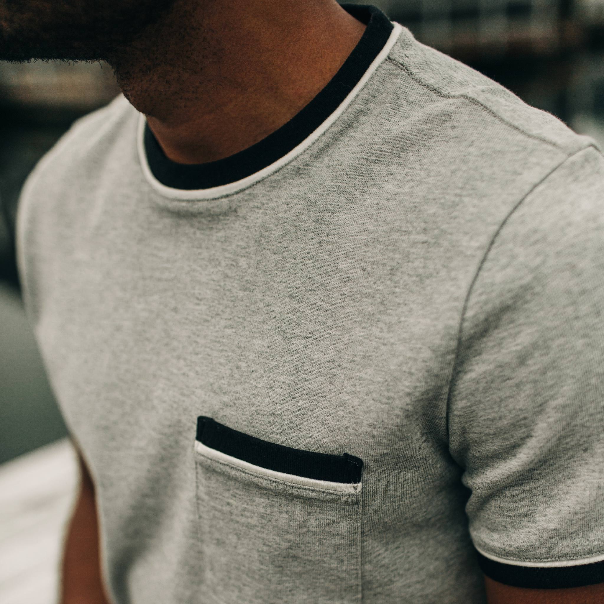 The Heavy Bag Ringer Tee in Aluminum - Image 3