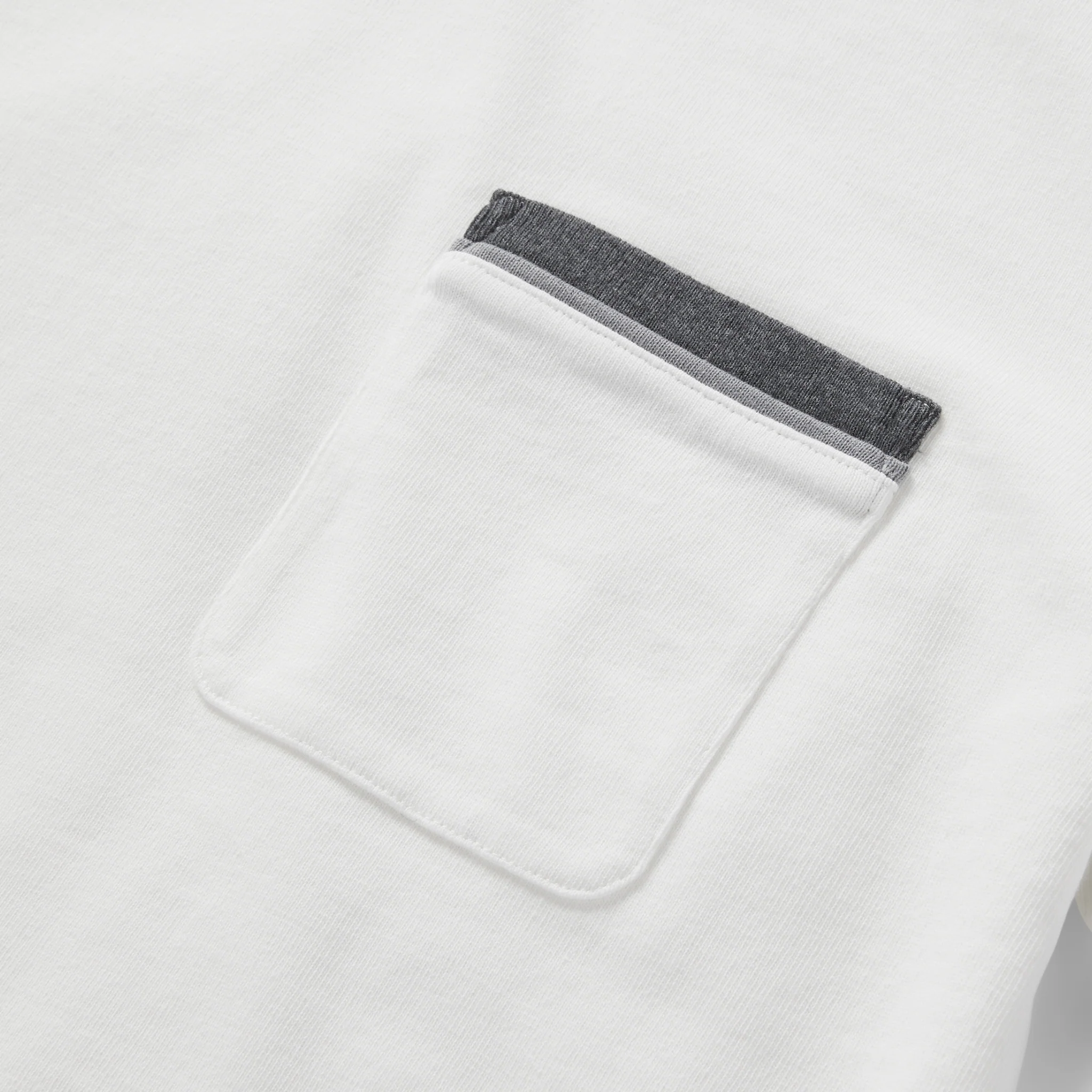 The Heavy Bag Ringer Tee in Natural and Navy - Image 6