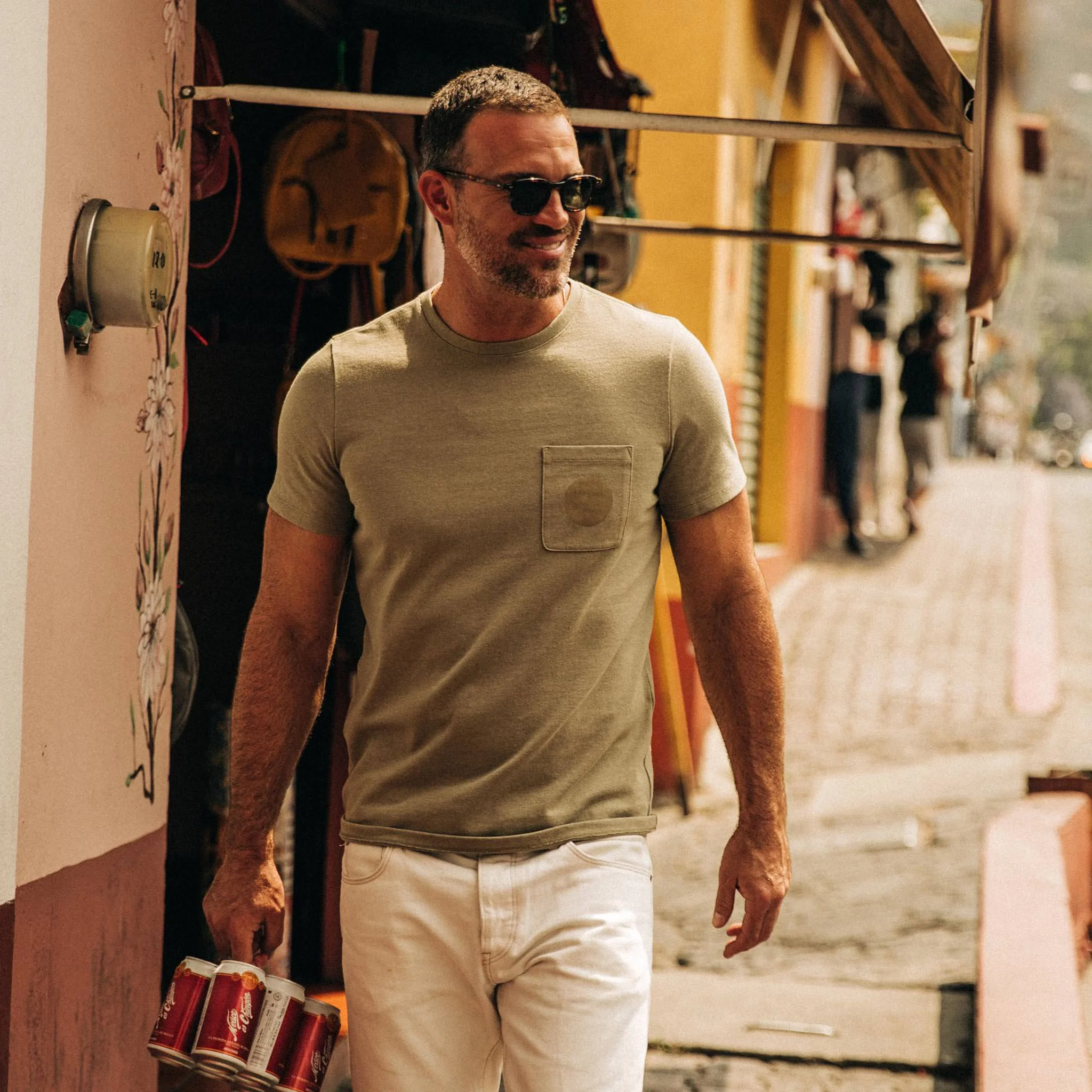 The Heavy Bag Tee in Cactus Moon - Image 2