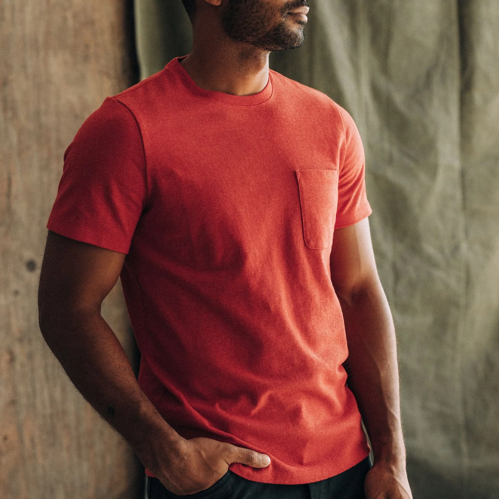 The Heavy Bag Tee in Cardinal - Image 4