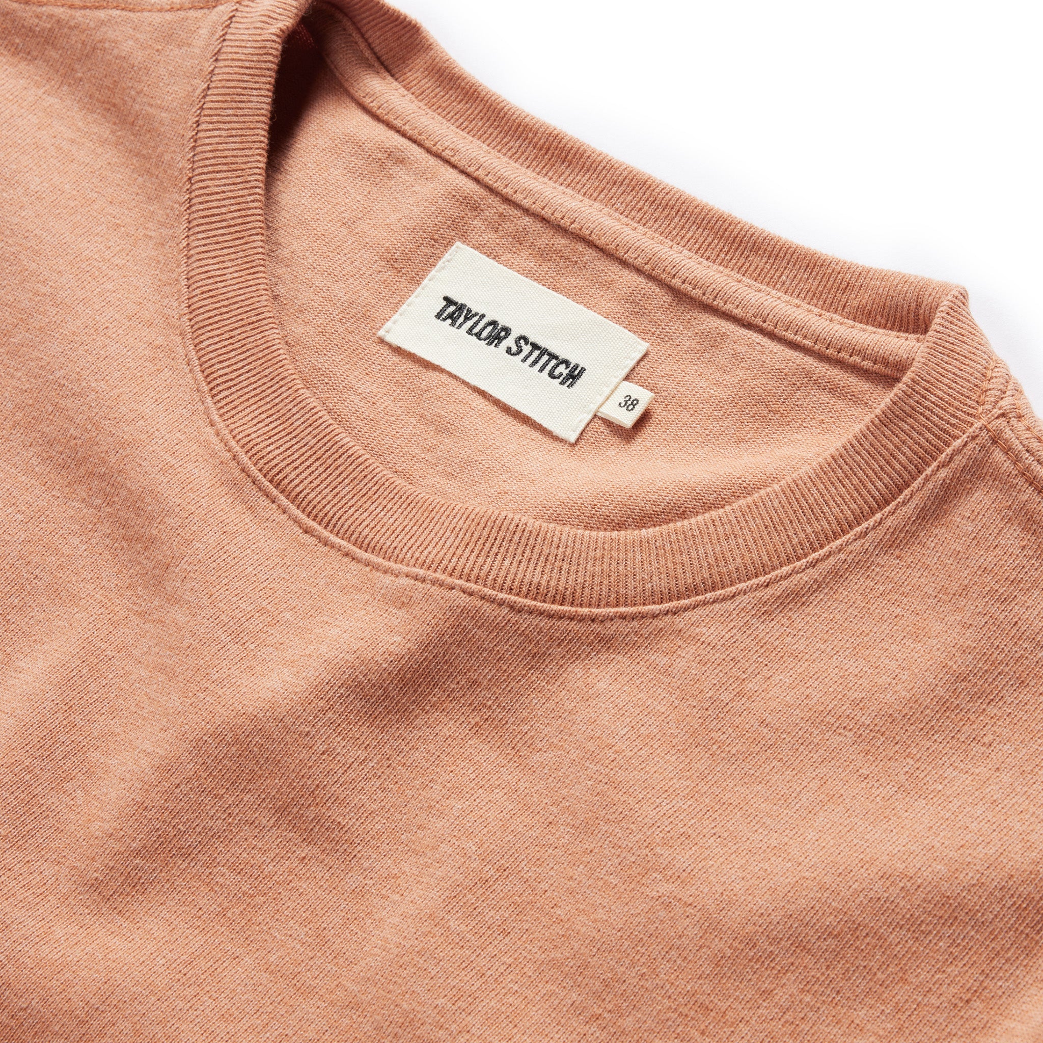 The Embroidered Heavy Bag Tee in Dried Acorn Aubade - Image 5