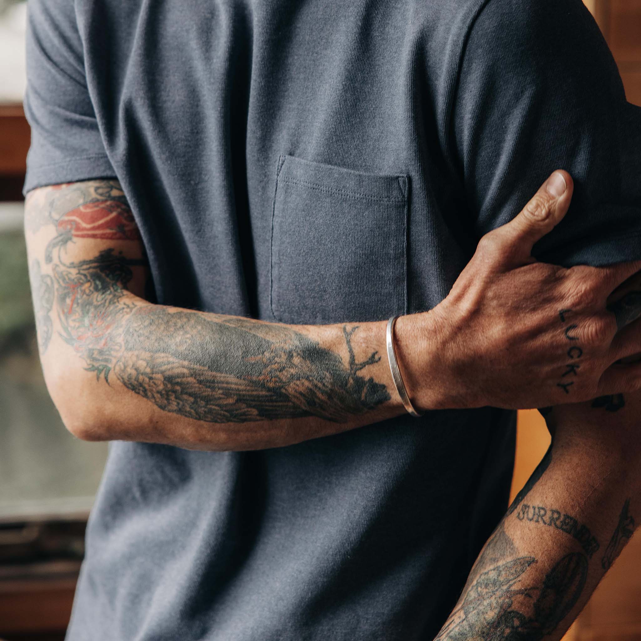 The Heavy Bag Tee in Storm - Image 4