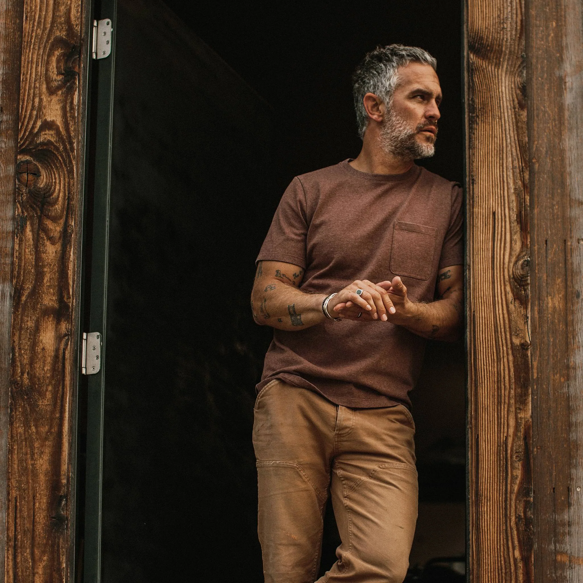The Heavy Bag Tee in Timber - Image 2