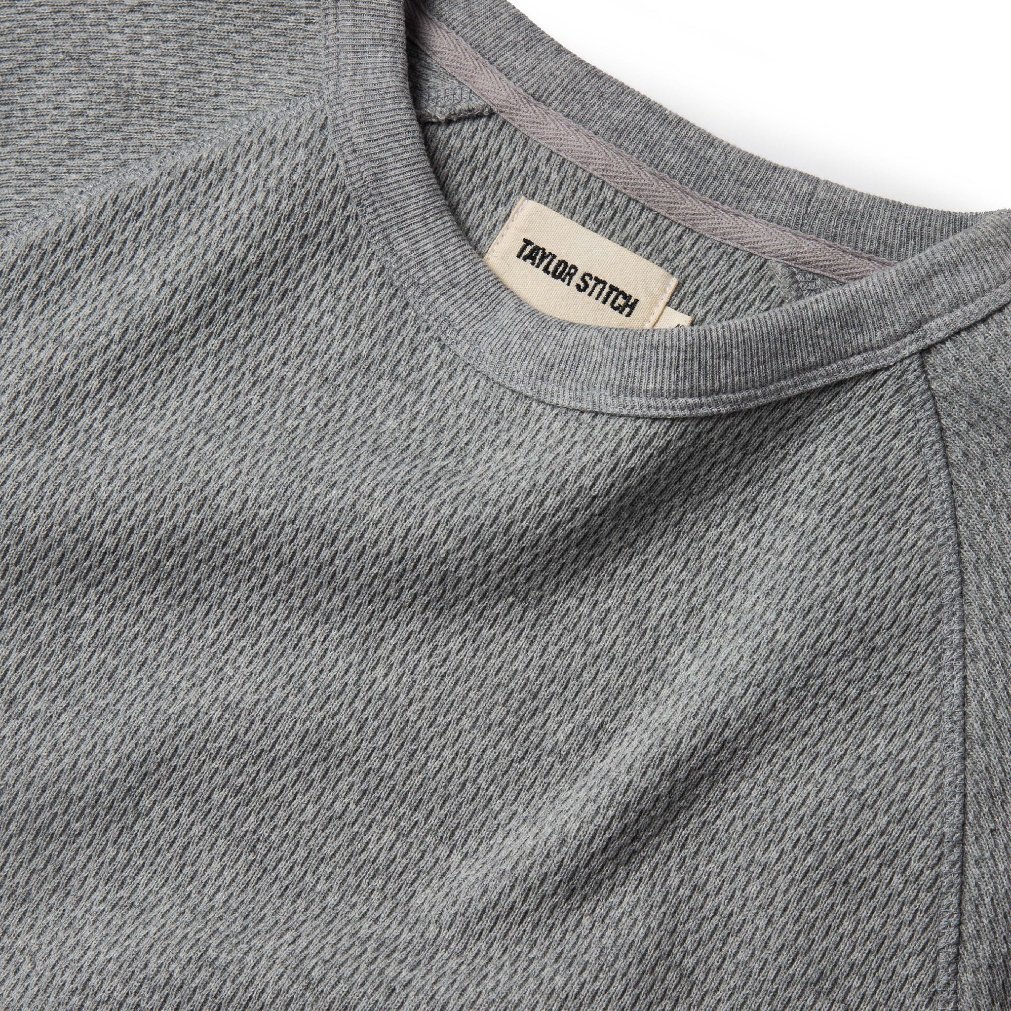 The Heavy Bag Waffle Crewneck in Aluminum - Image 6