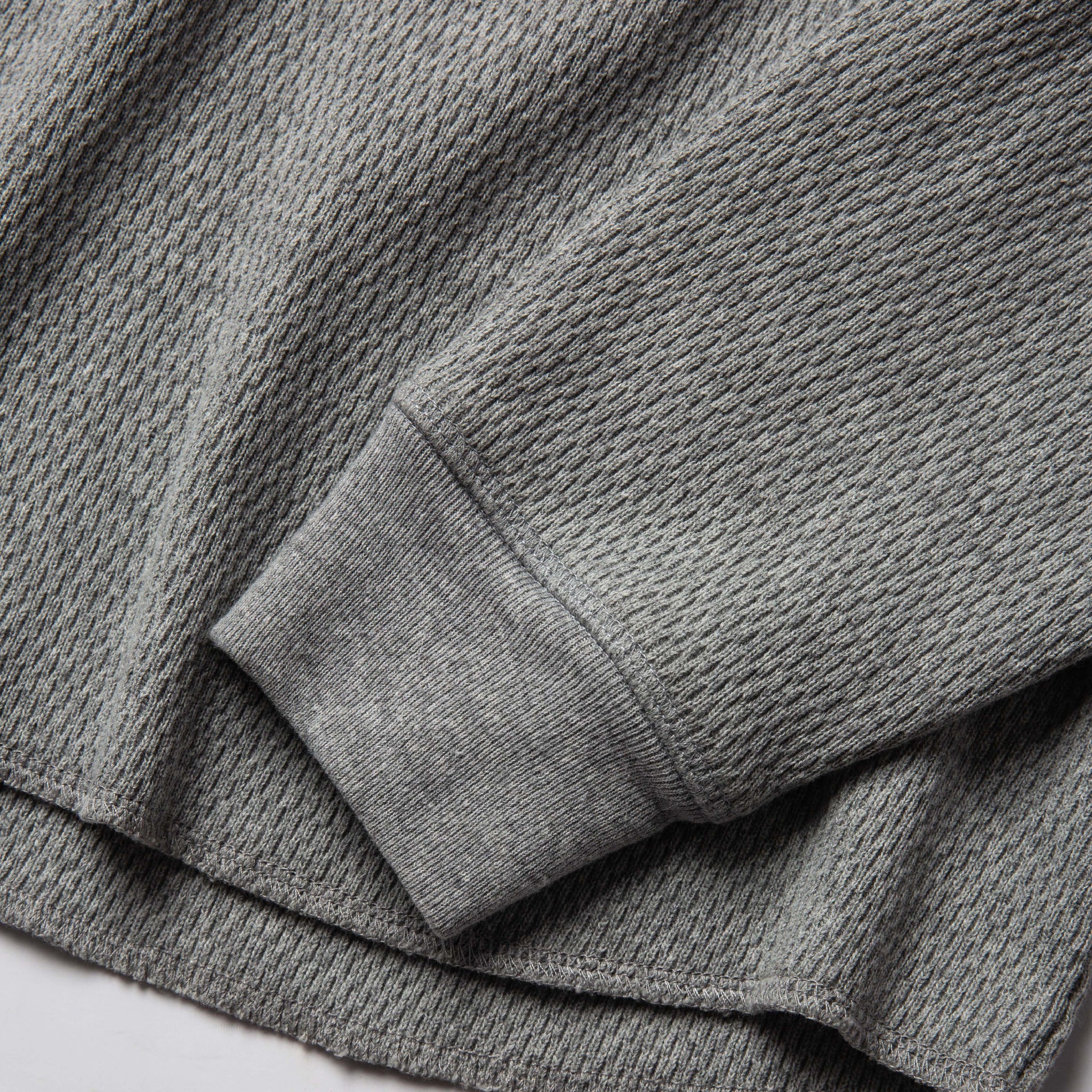 The Heavy Bag Waffle Crewneck in Aluminum - Image 7
