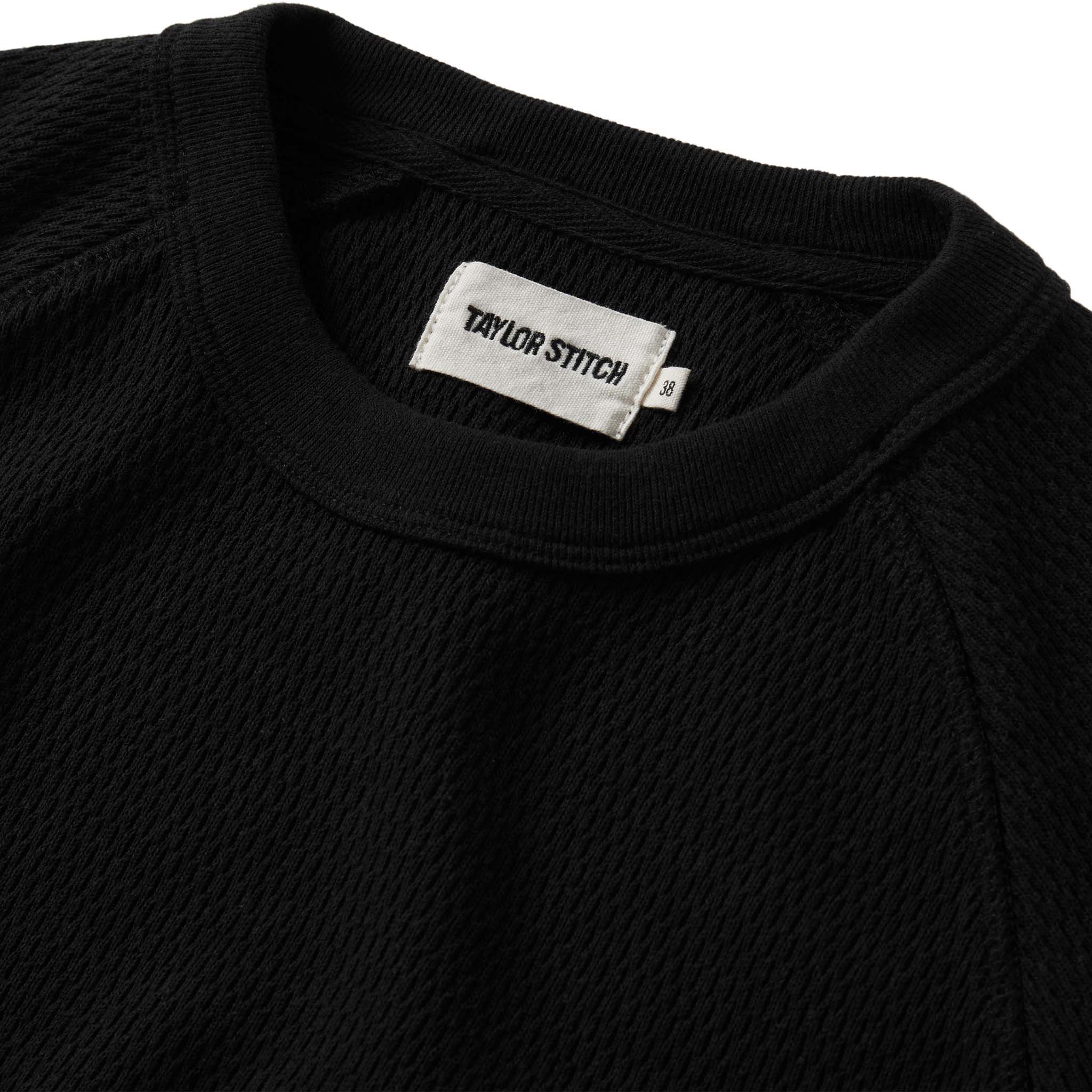 The Heavy Bag Waffle Long Sleeve in Coal - Image 5