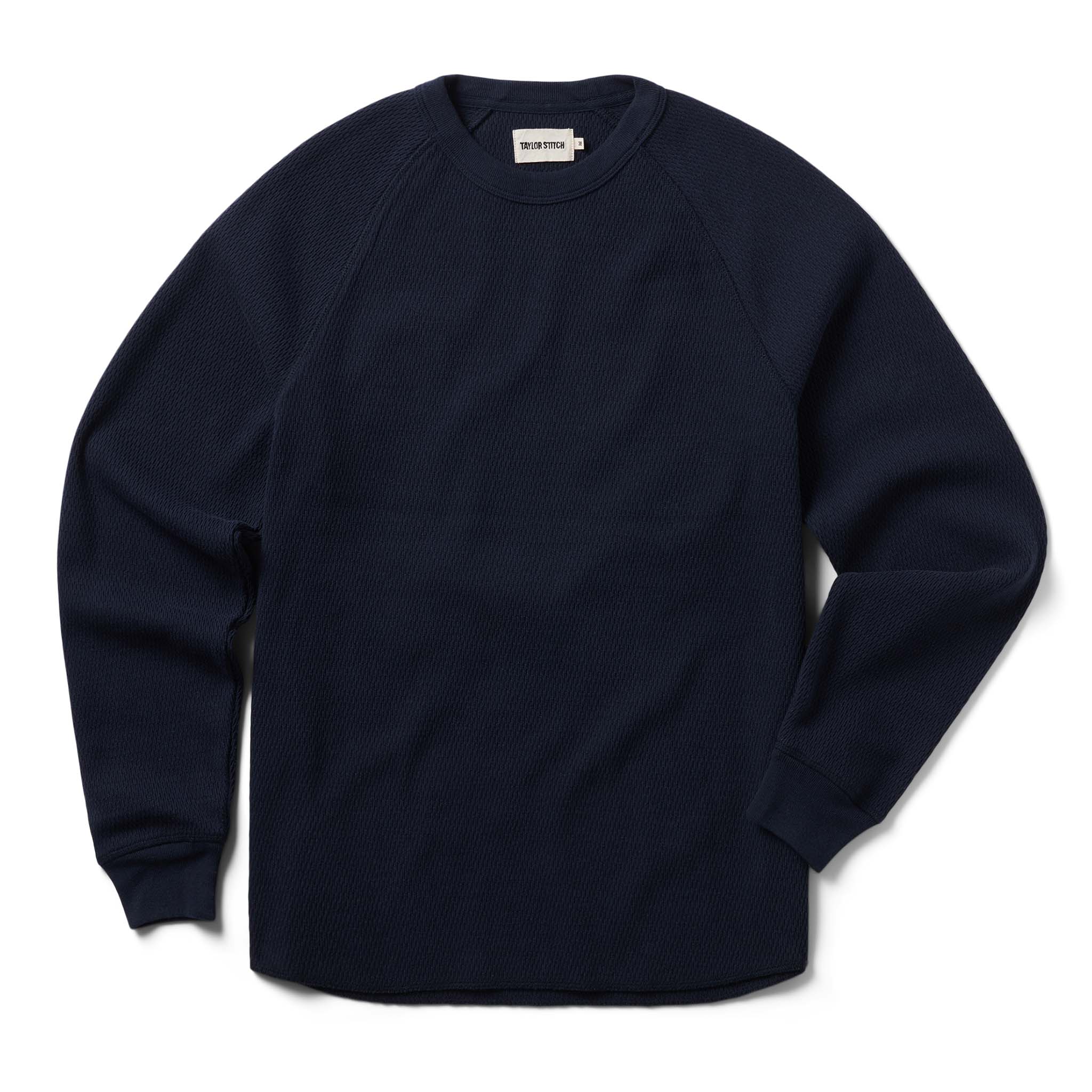 The Heavy Bag Waffle Long Sleeve in Navy