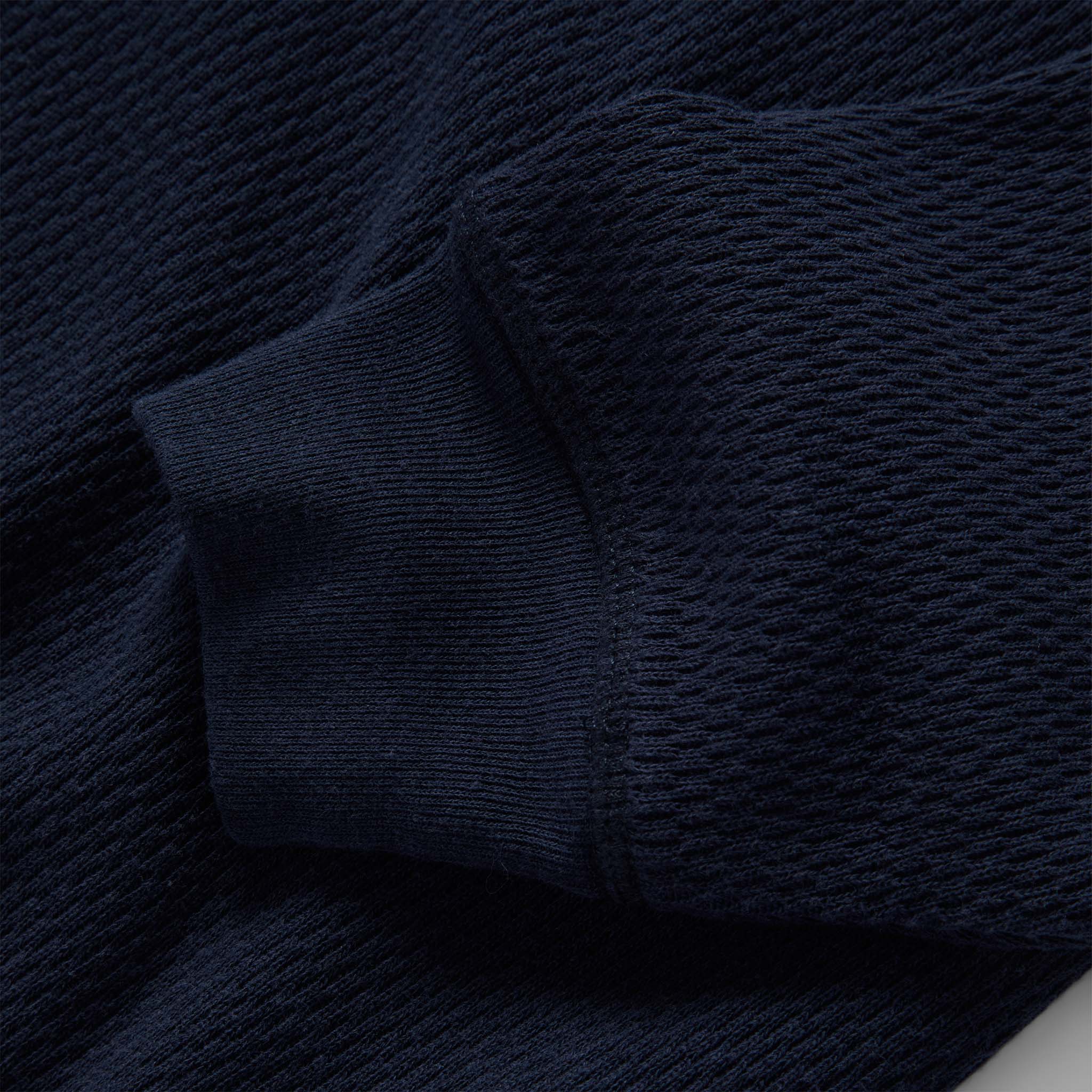 The Heavy Bag Waffle Long Sleeve in Navy - Image 6