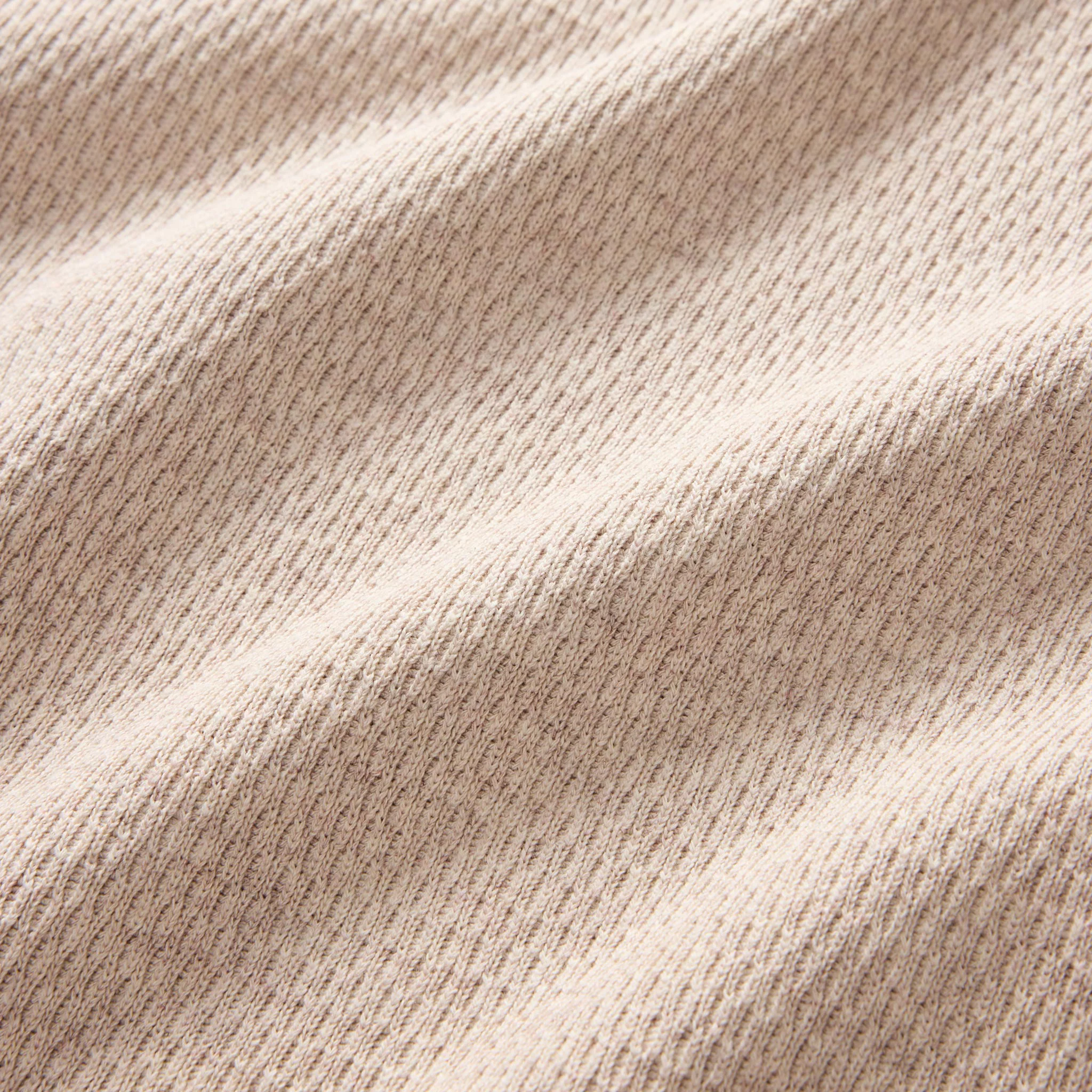 The Heavy Bag Waffle Short Sleeve in Oat Heather - Image 7