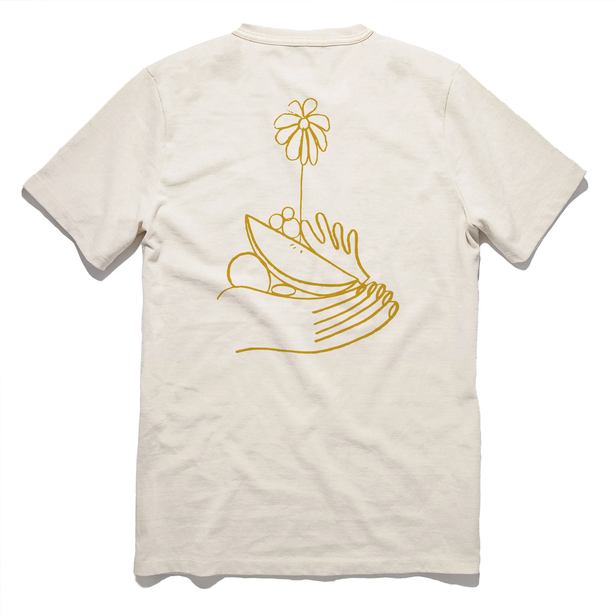 The Hope & Solidarity <br> Heavy Bag Tee in Natural - Image 2