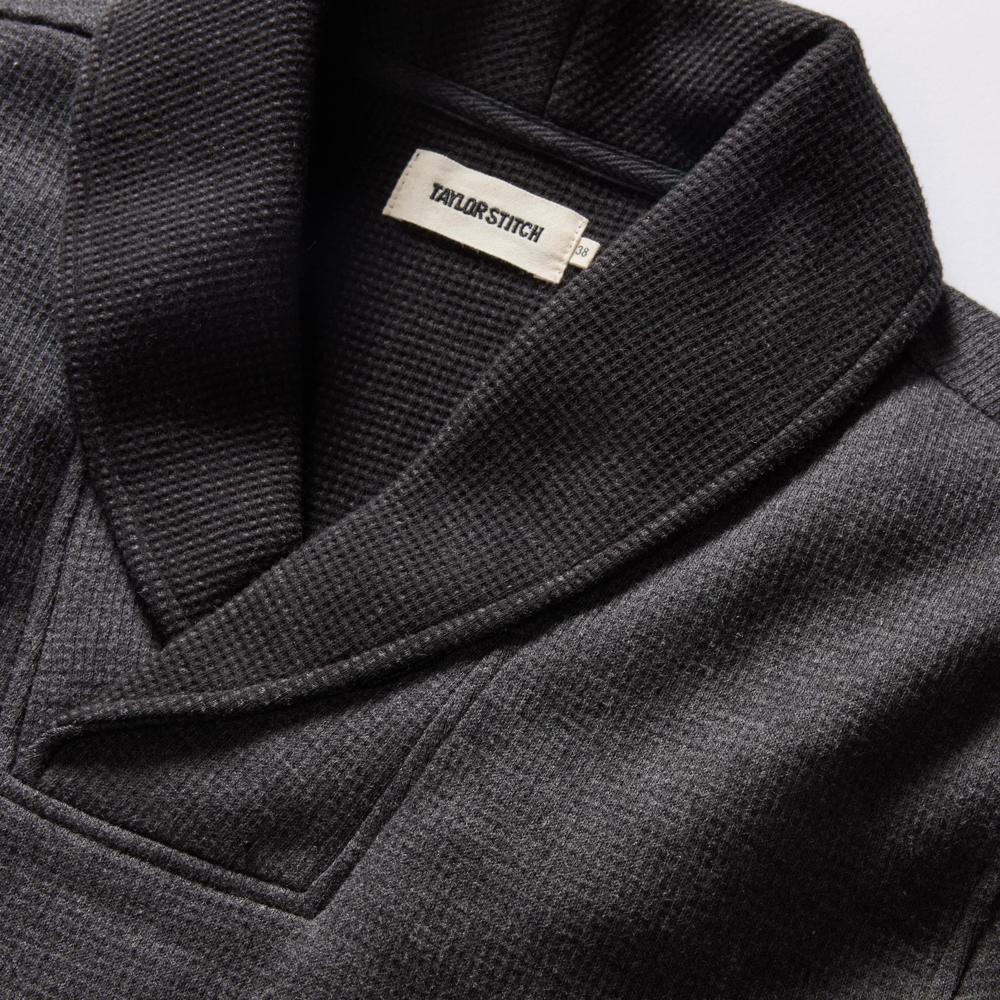 The Horizon Shawl Pullover in Coal Heather - Image 6