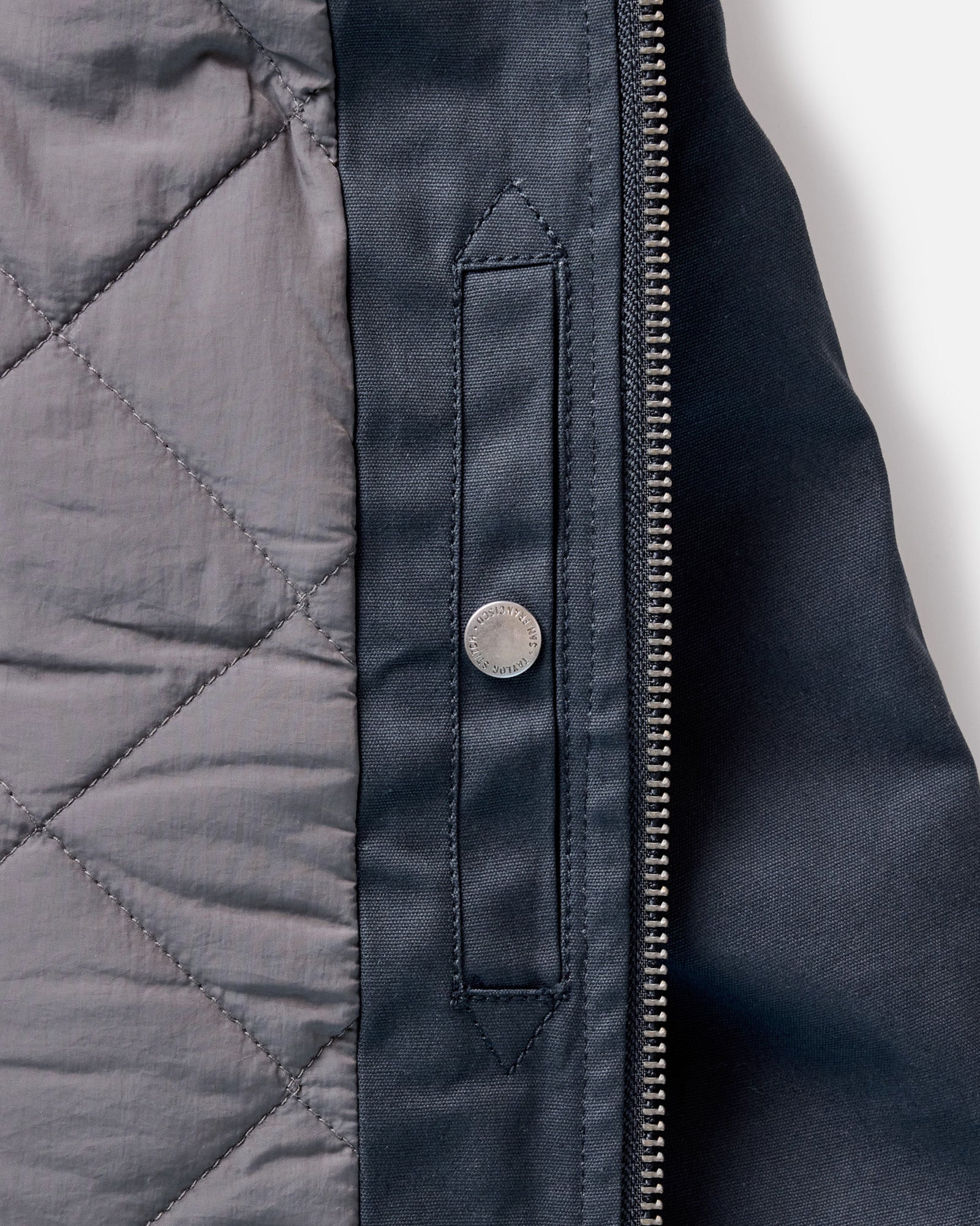 The Insulated Bomber Jacket in Dark Navy Dry Wax - Image 7