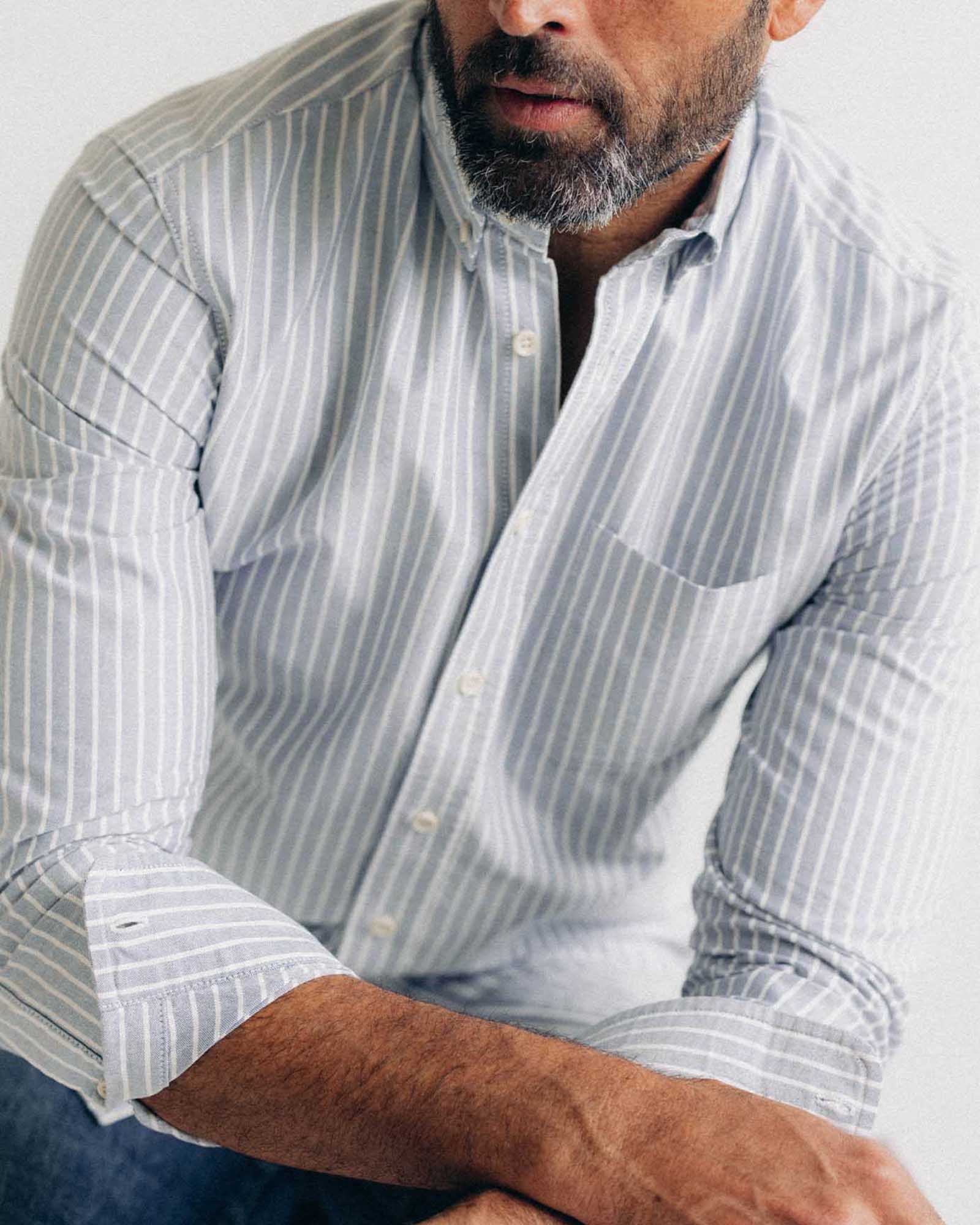 The Jack in Blue Sky Stripe Oxford - Image 3