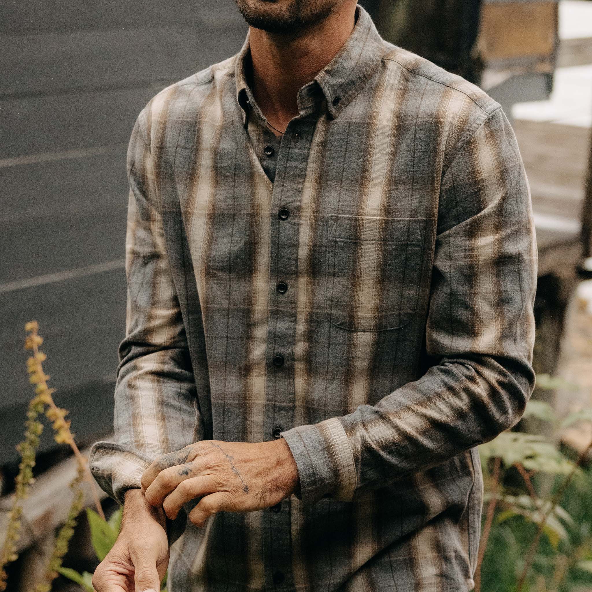 The Jack in Brushed Heather Grey Plaid - Image 3