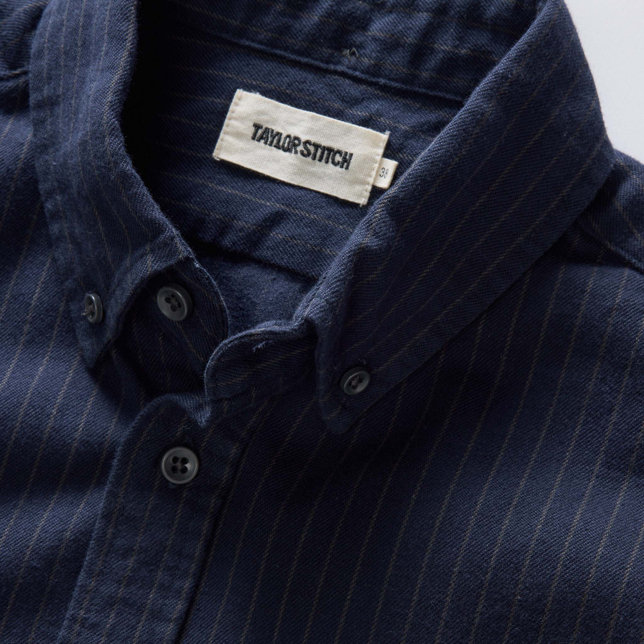 The Jack in Brushed Heather Navy Stripe - Image 6