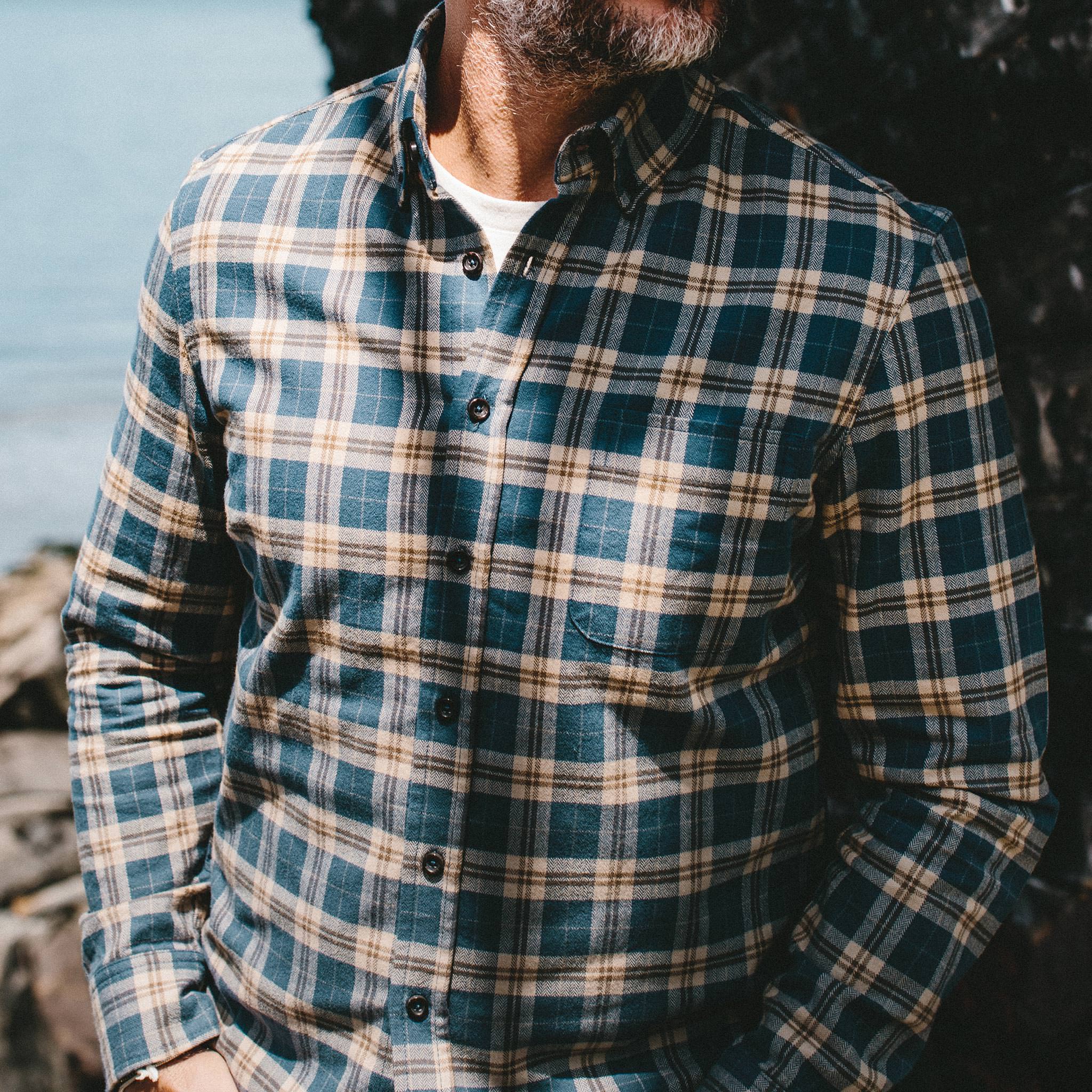The Jack in Brushed Navy Plaid - Image 3