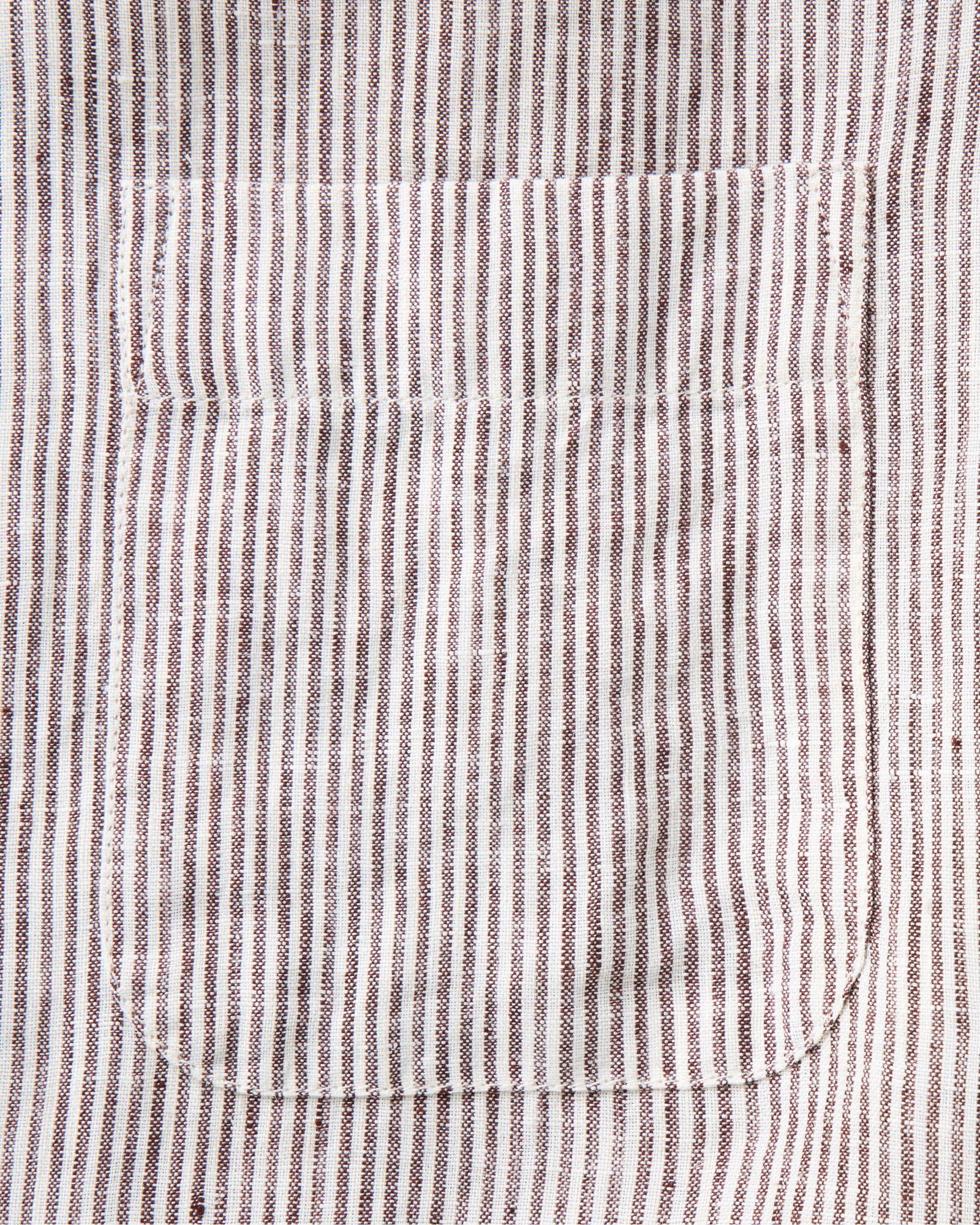 The Jack in Burgundy University Stripe Linen - Image 7