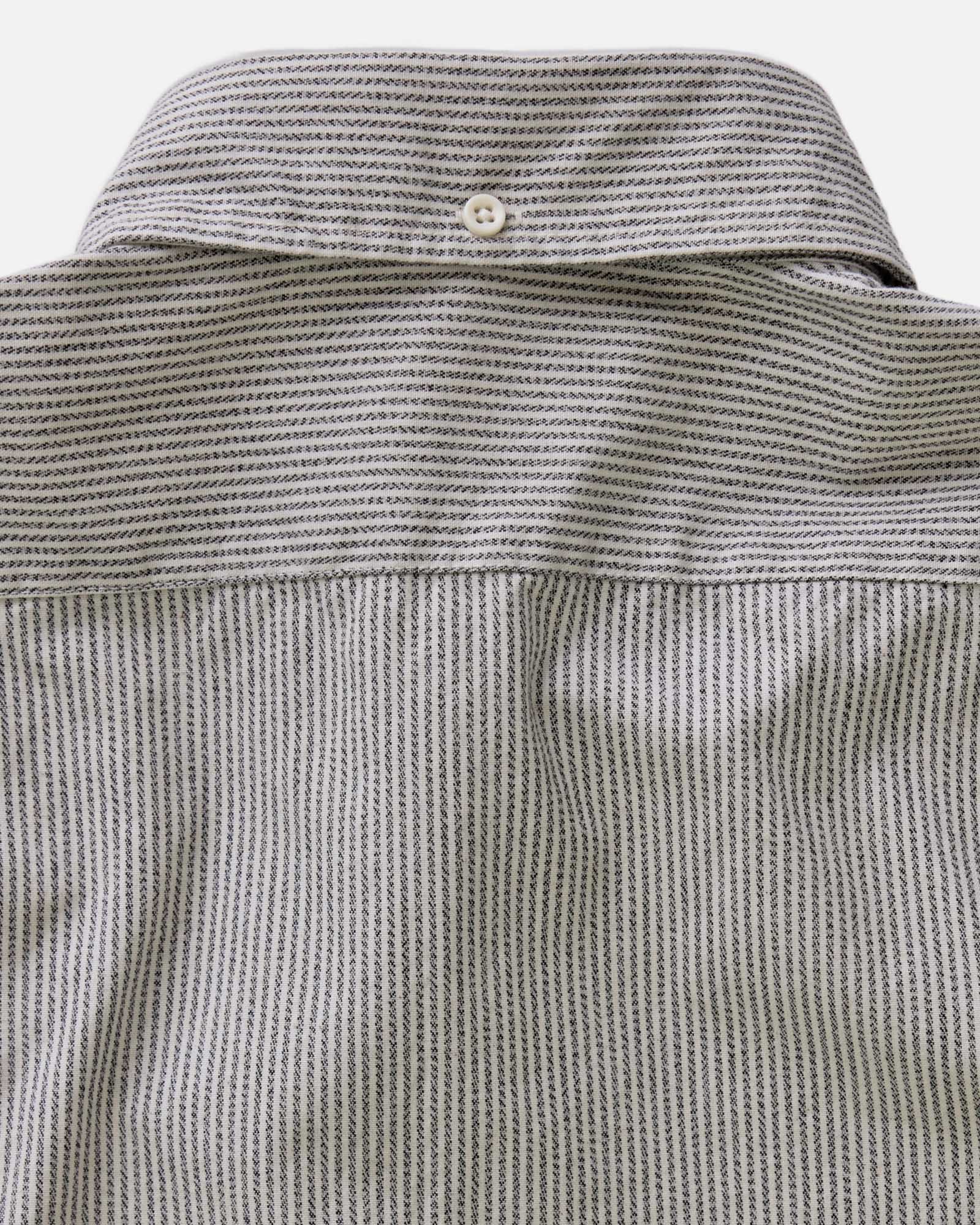 The Jack in Coal Jaspe University Stripe Oxford - Image 7