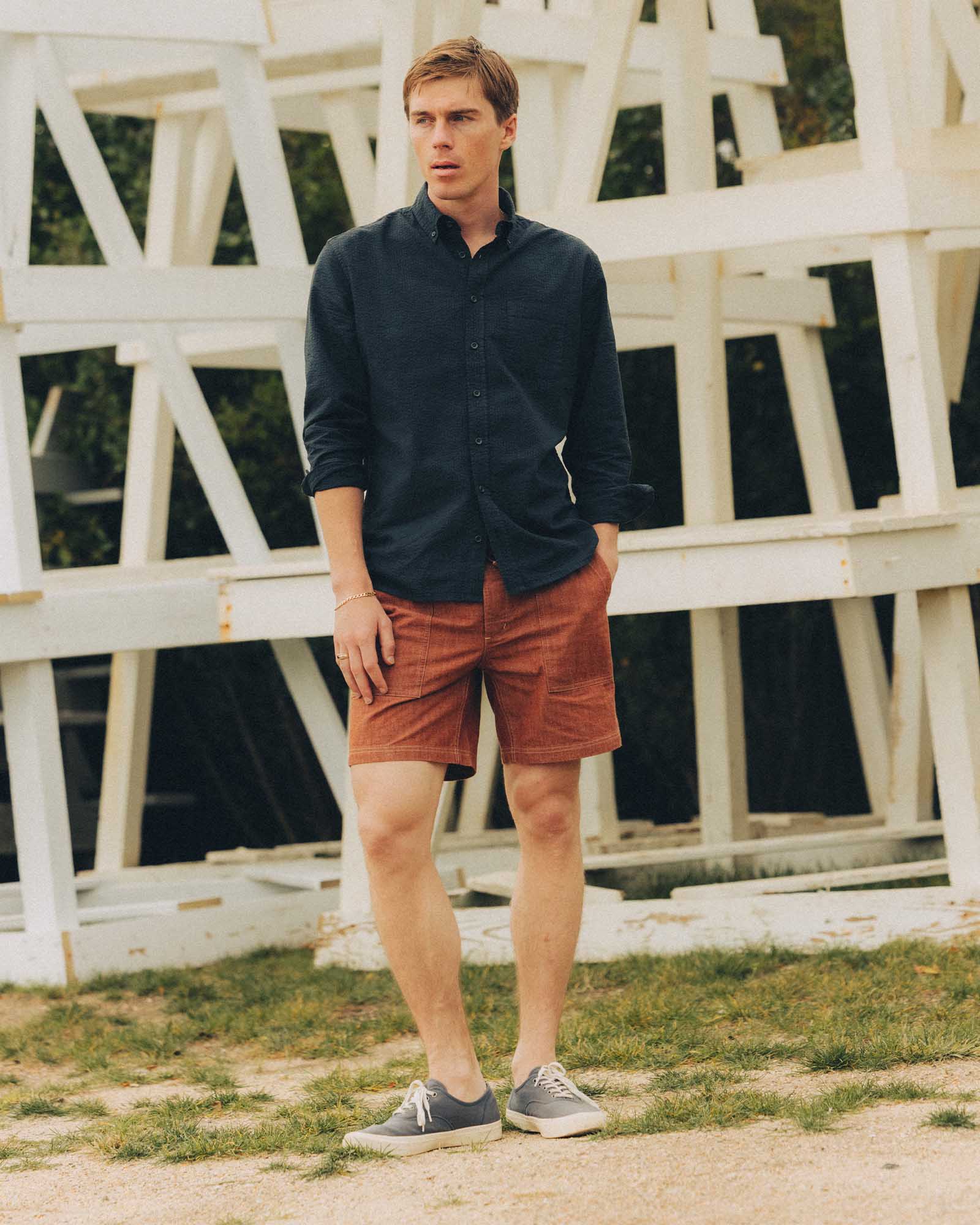 The Jack in Dark Navy Seersucker - Image 4