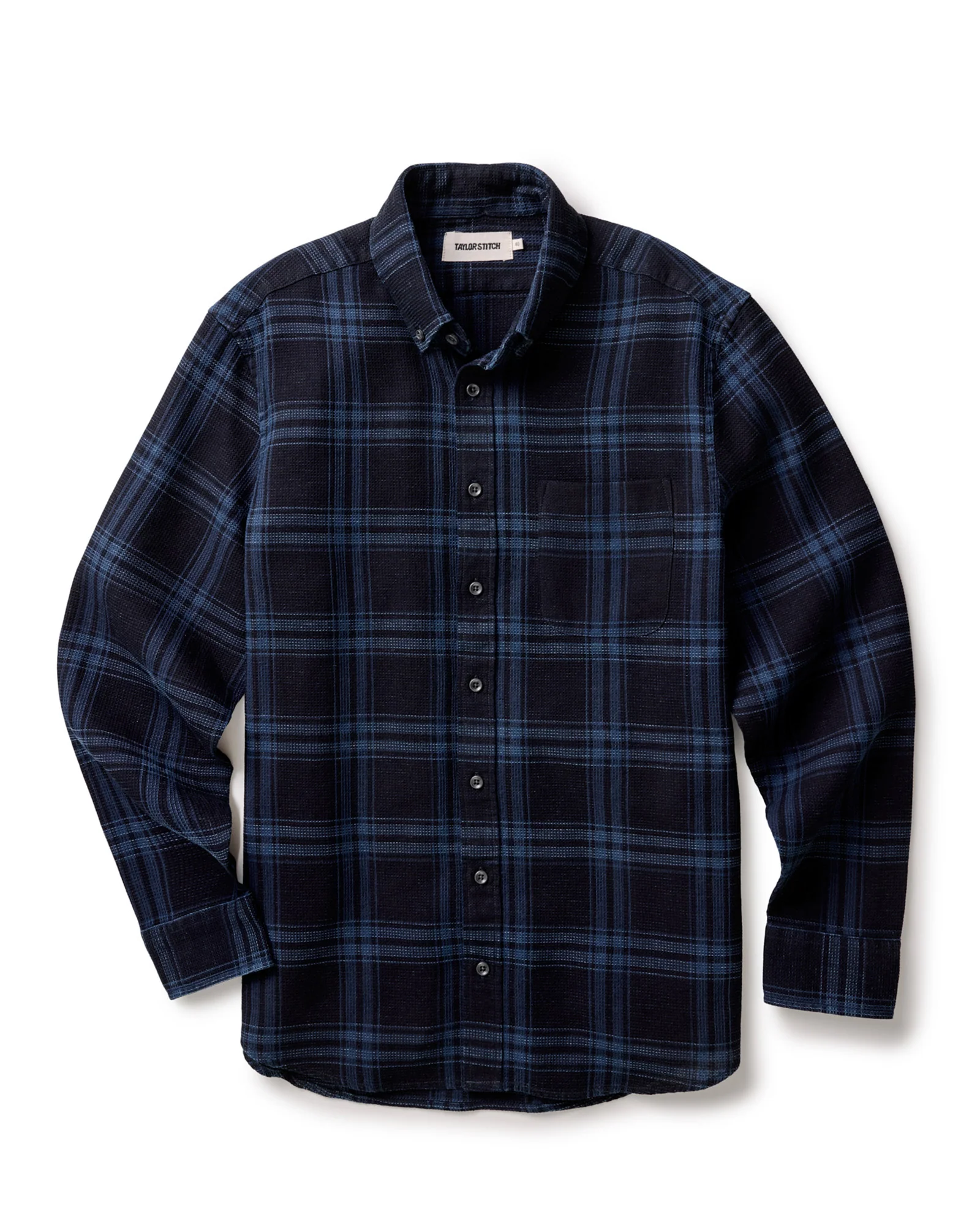 The Jack in Deep Indigo Plaid Waffle - Image 5