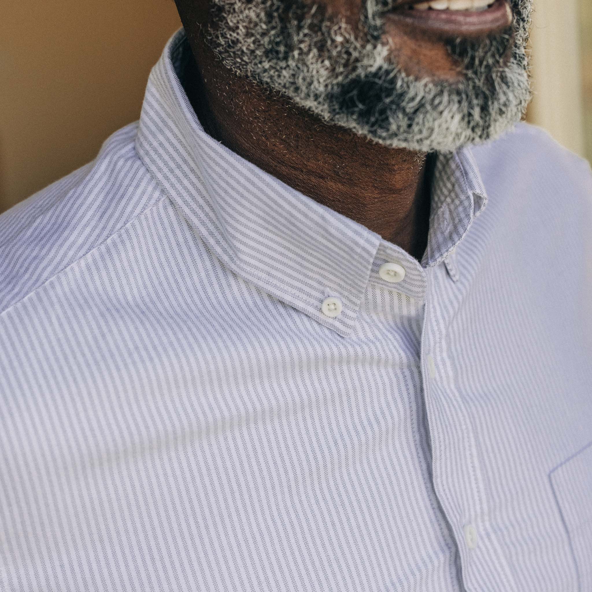 The Jack in Greystone University Stripe Oxford - Image 3