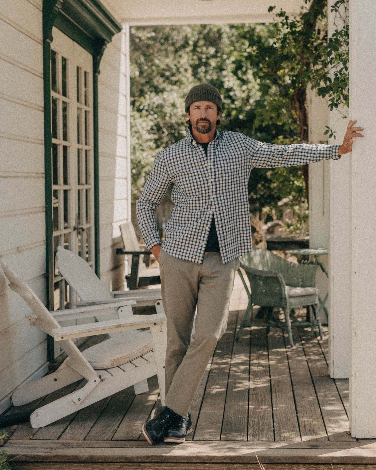 The Jack in Indigo Micro Check Oxford - Image 3