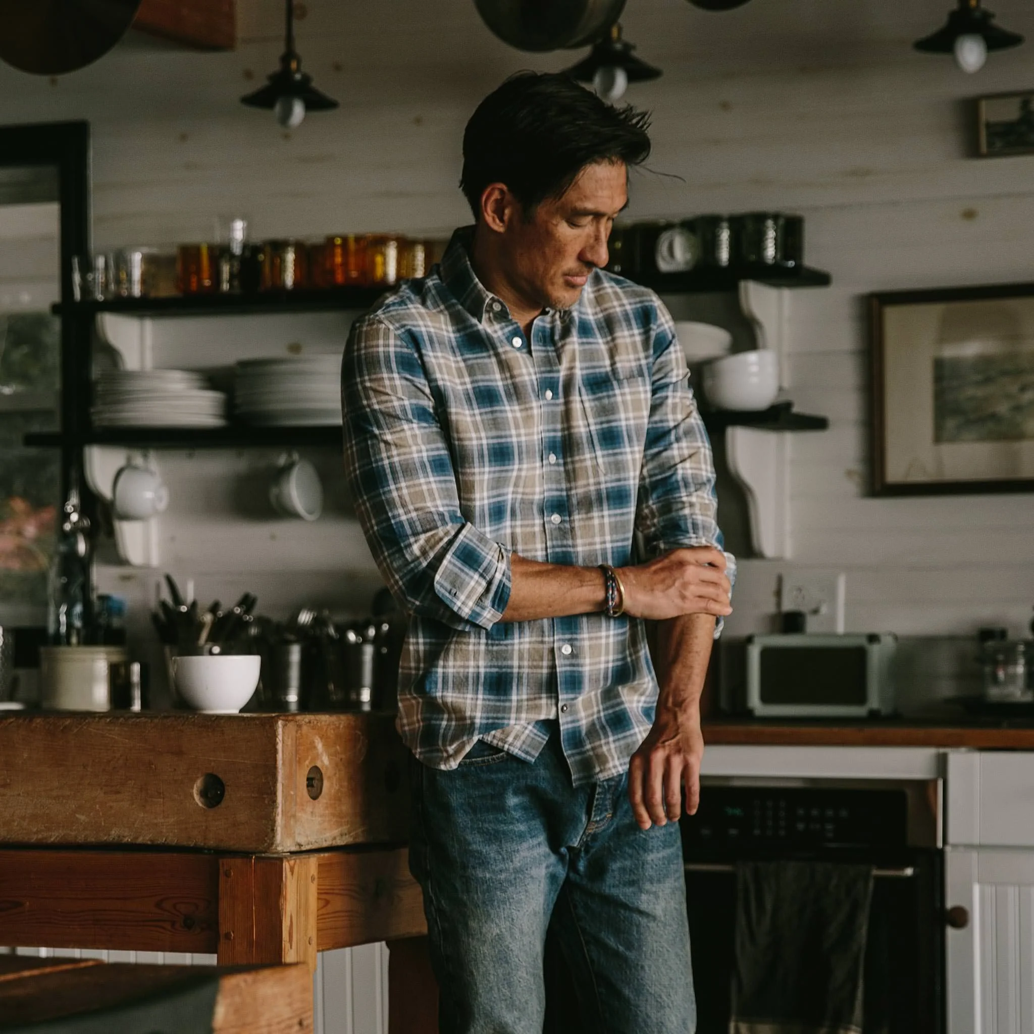 The Jack in Melange Navy Plaid - Image 4
