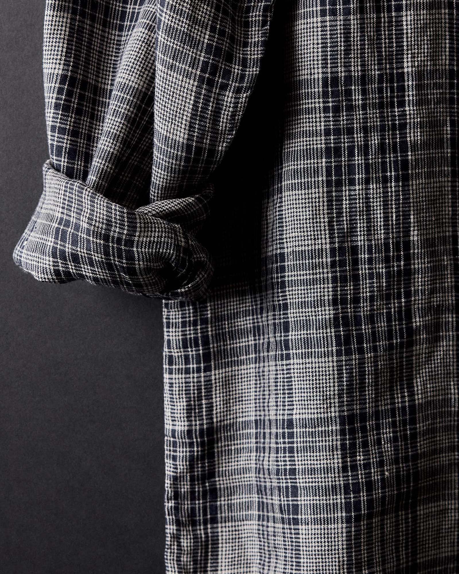The Jack in Navy Plaid Linen - Image 7