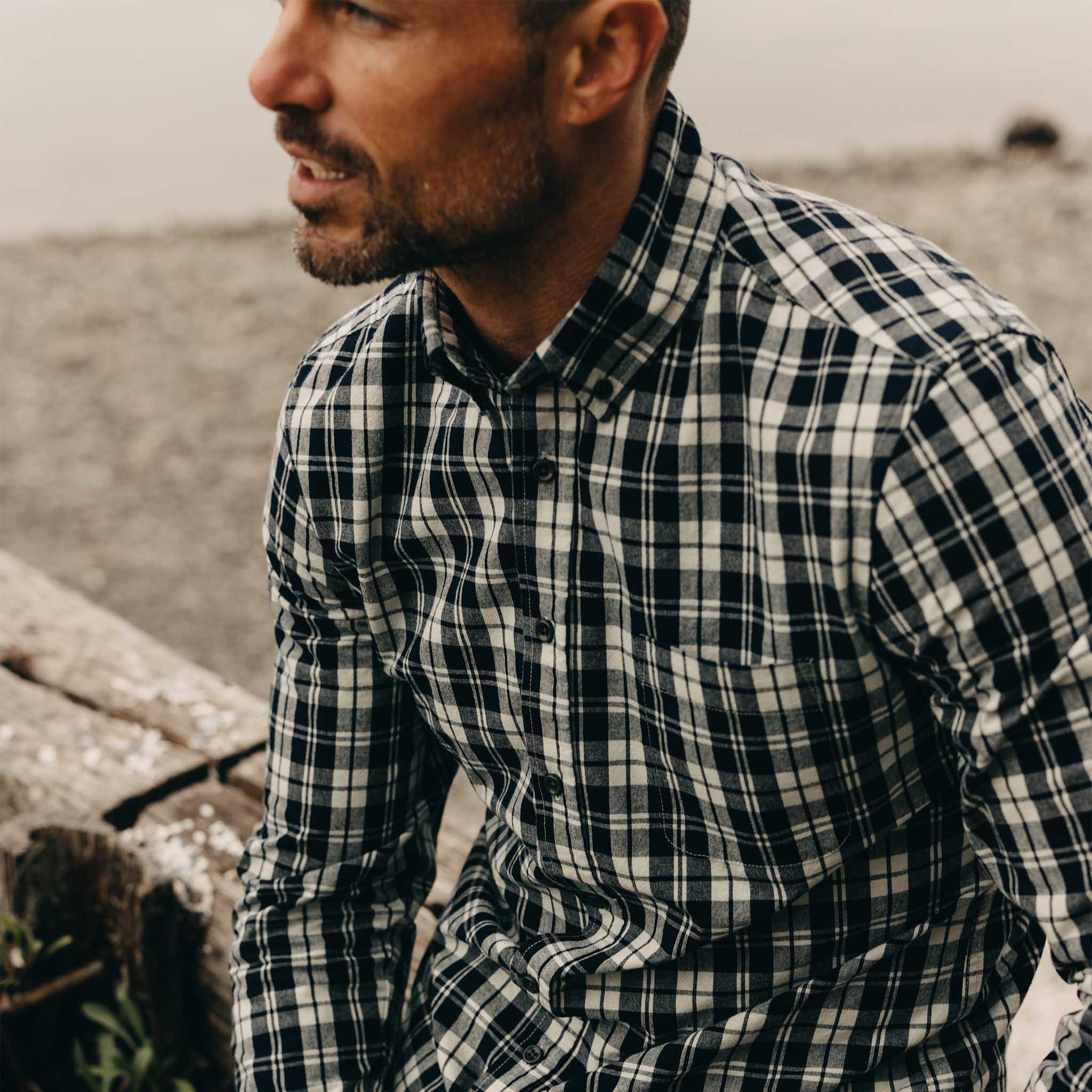 The Jack in Rinsed Indigo Plaid - Image 5