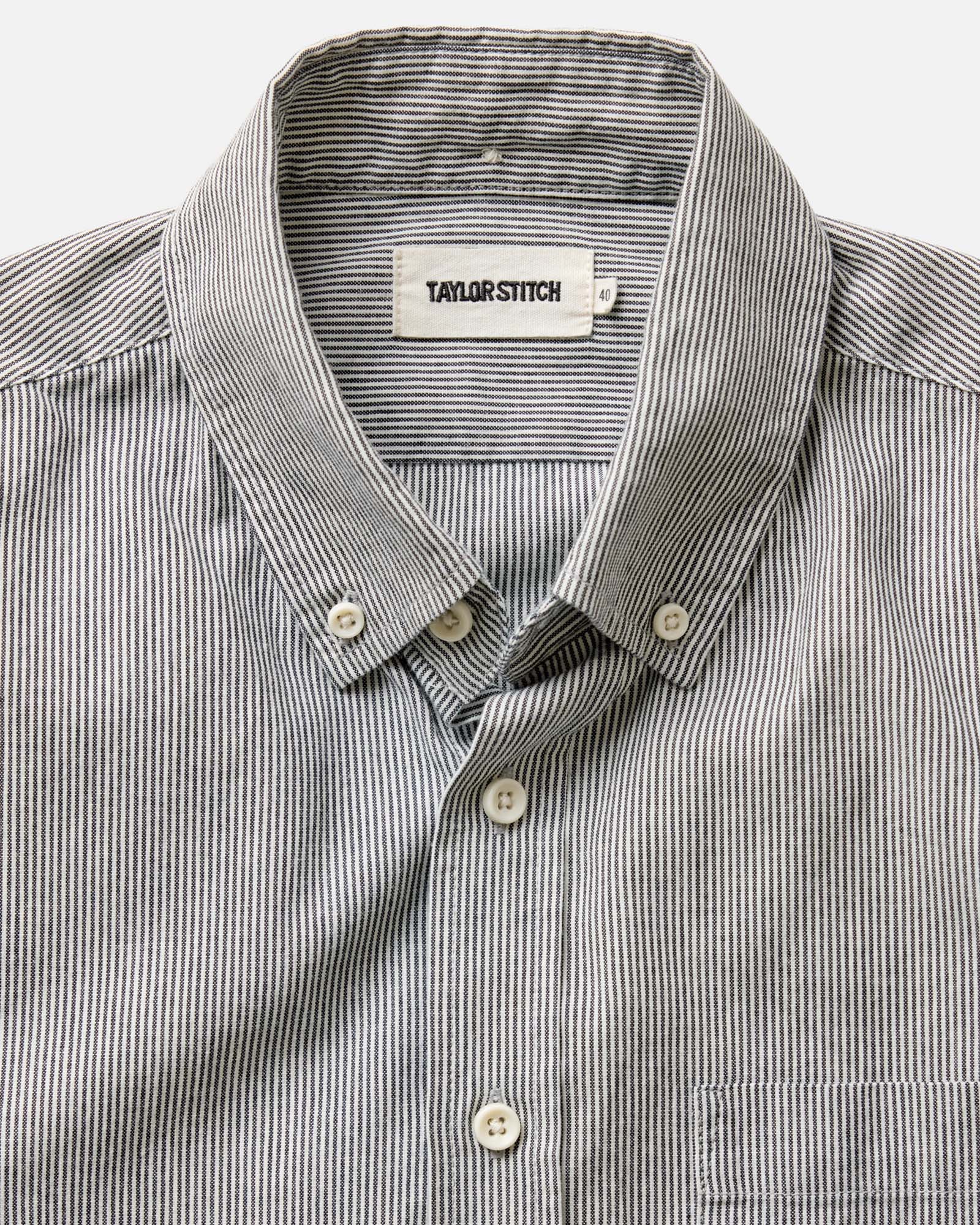The Jack in Rinsed Indigo Stripe Chambray - Image 5