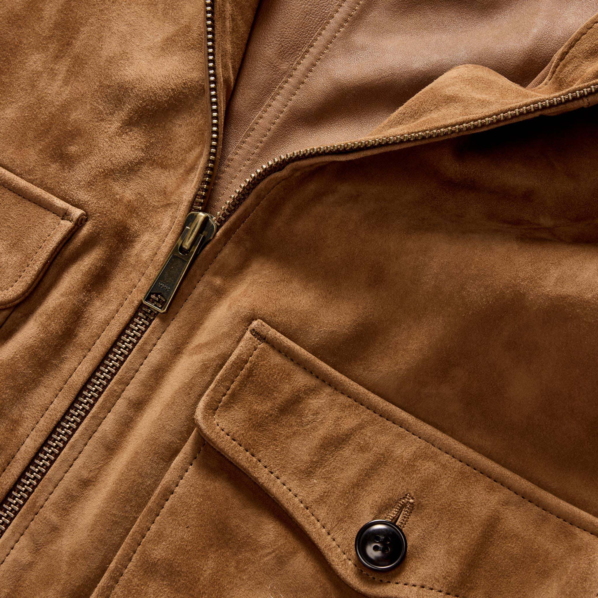 The James Jacket in Vintage Tan Suede - Image 8