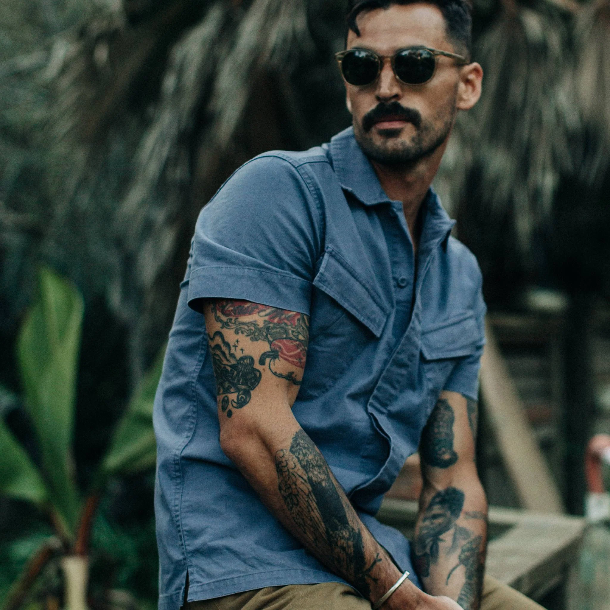 The Jungle Shirt in Ocean - Image 4